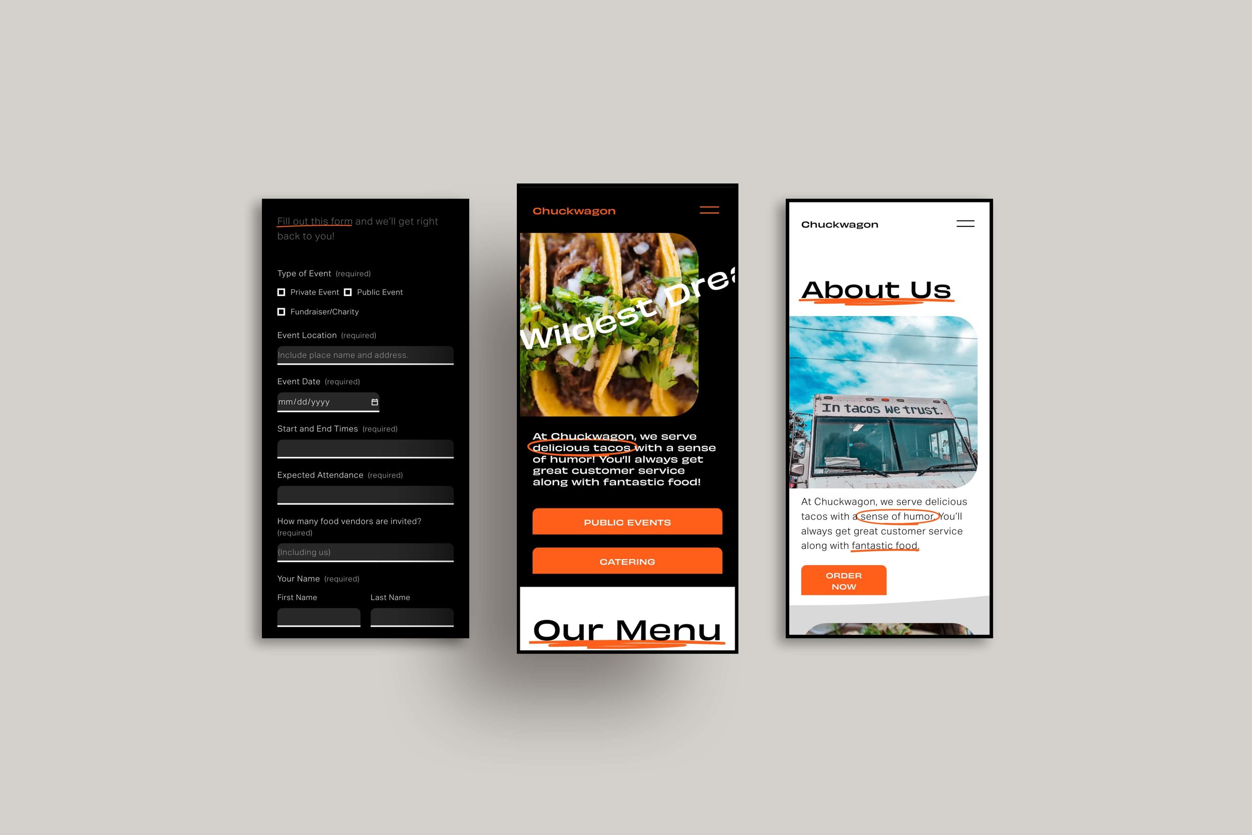 Chuckwagon theme on mobile