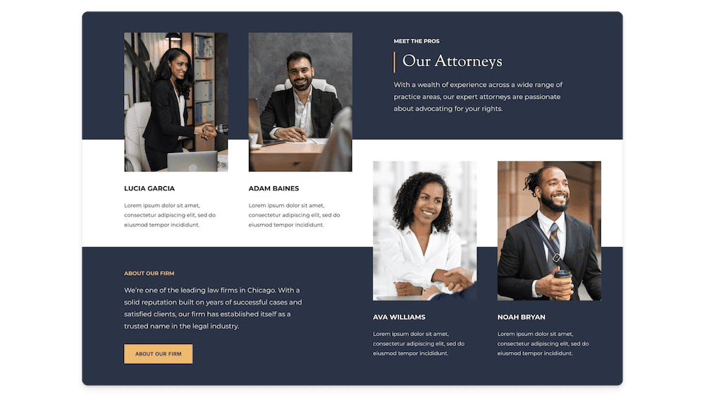 Lawyer Website About Page