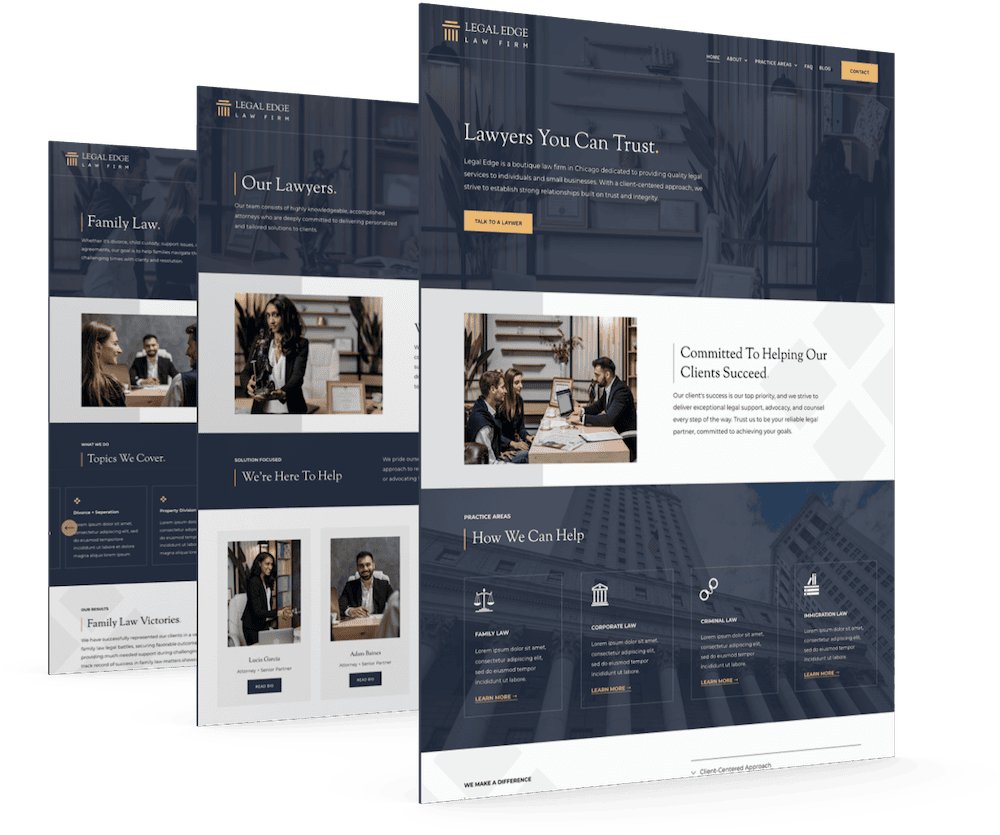 Lawyer Website Pages