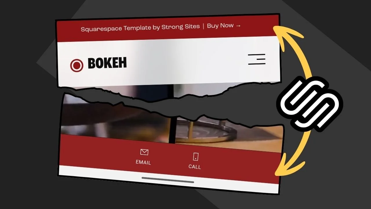Make Squarespace’s Mobile Info Bar Match The Announcement Bar