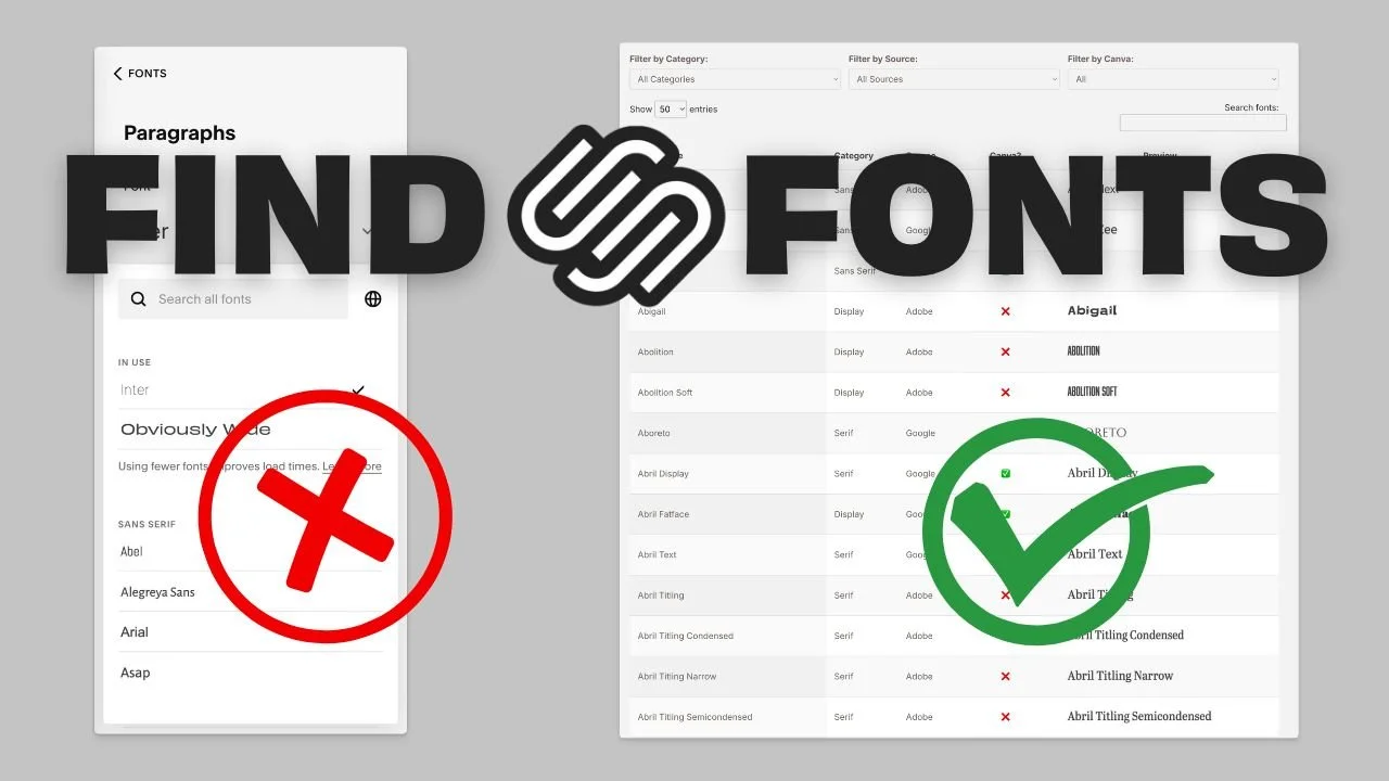The Complete Guide to Fonts in Squarespace (and Searchable Directory)