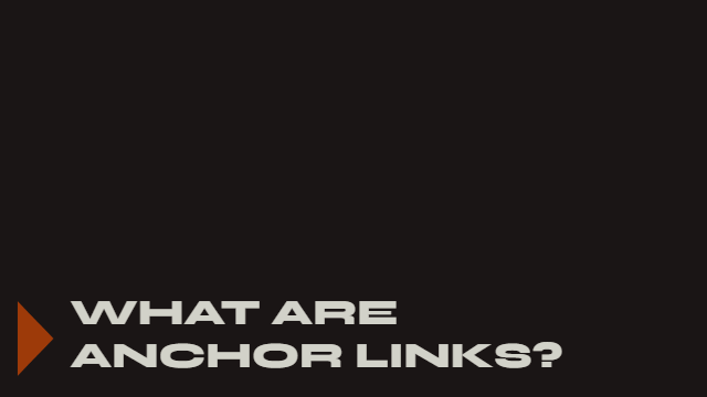 Anchor links in action