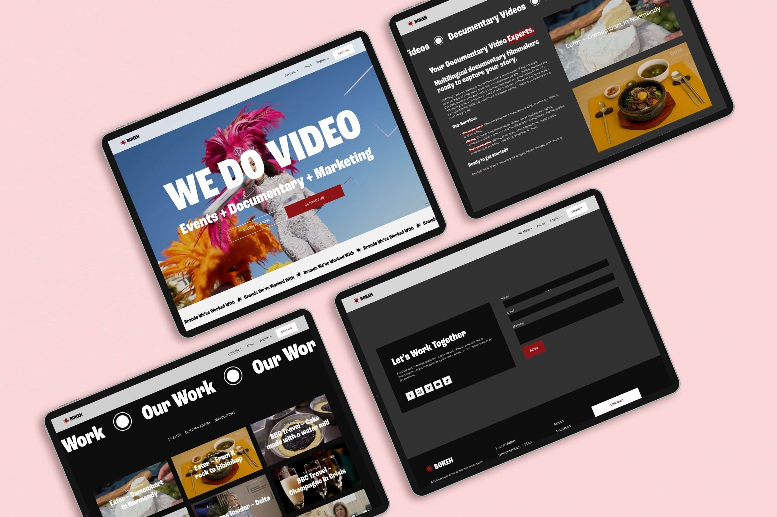 Squarespace Website Template for Video Professionals
