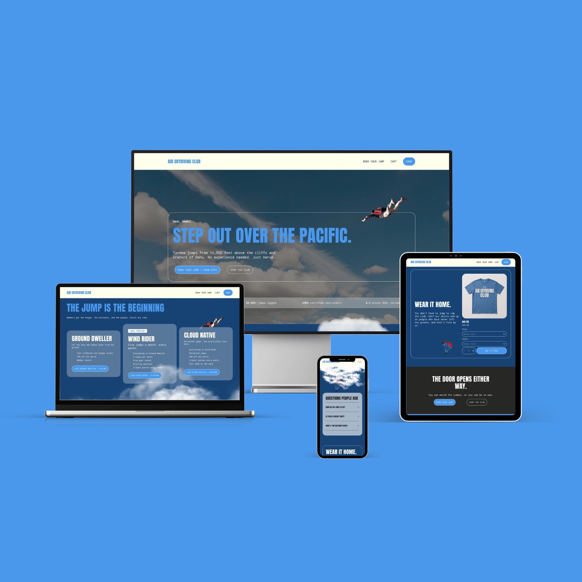 Skydiving Website