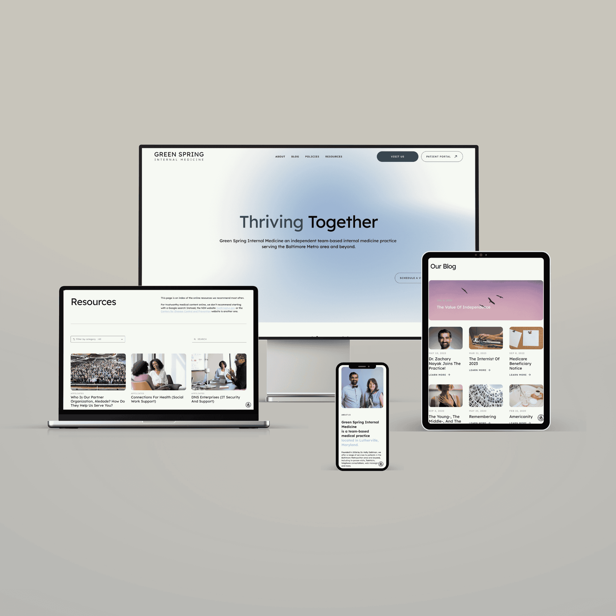 Internal Medicine Practice Website