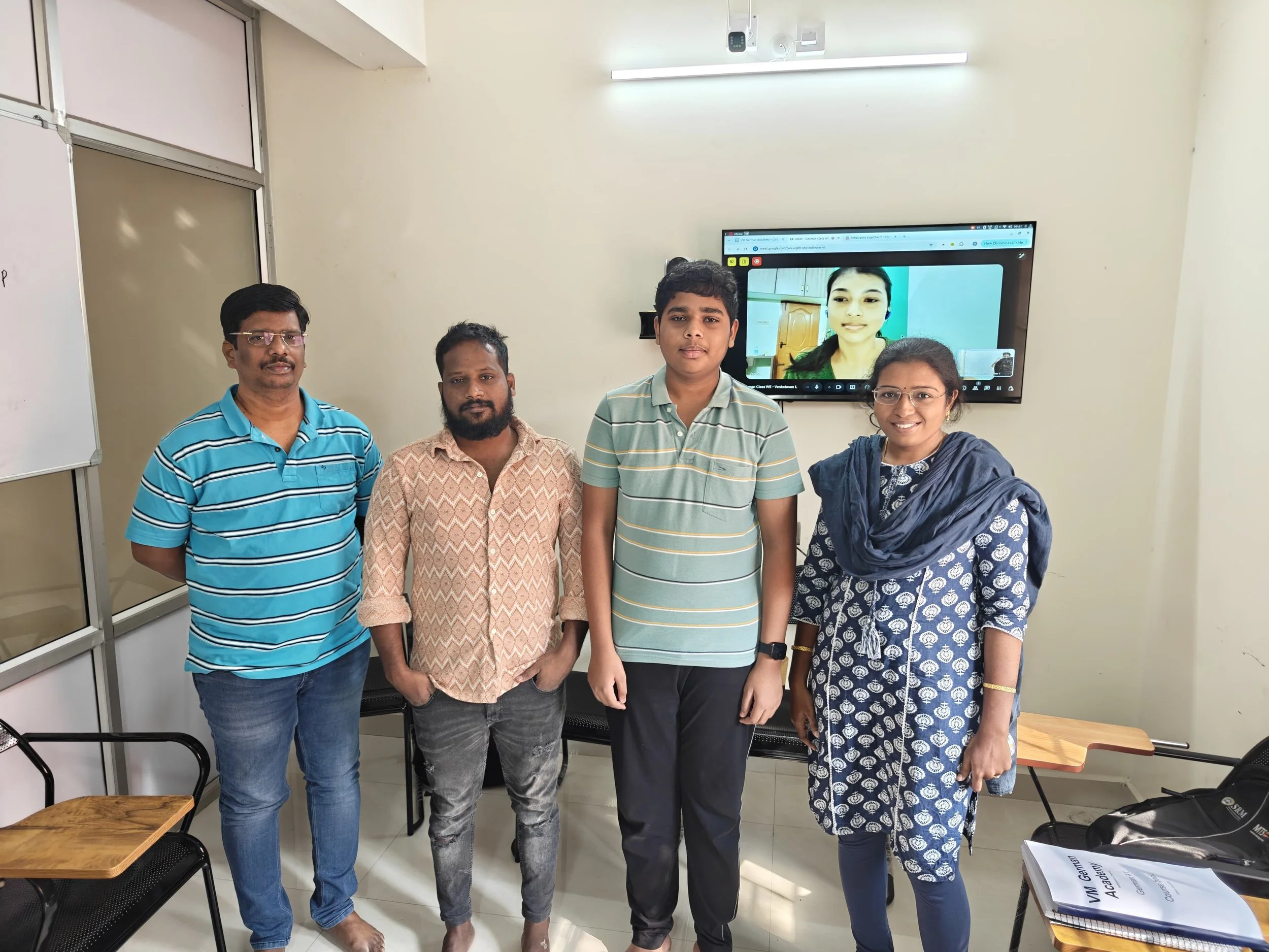 VM German Academy Classroom. German Class in chennai. German offline class in chennai. German classes in madipakkam chennai.