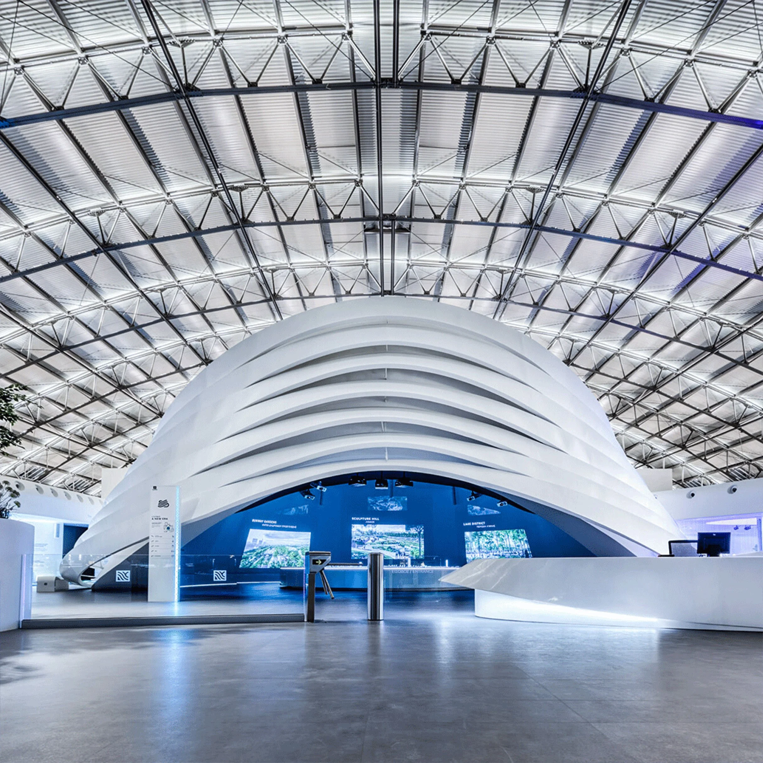 FUTURE AND HERITAGE PAVILION / LAMDA DEVELOPMENT / MEDIA.MONKS / ATHENS, GREECE / EXHIBITION DESIGN / 2021