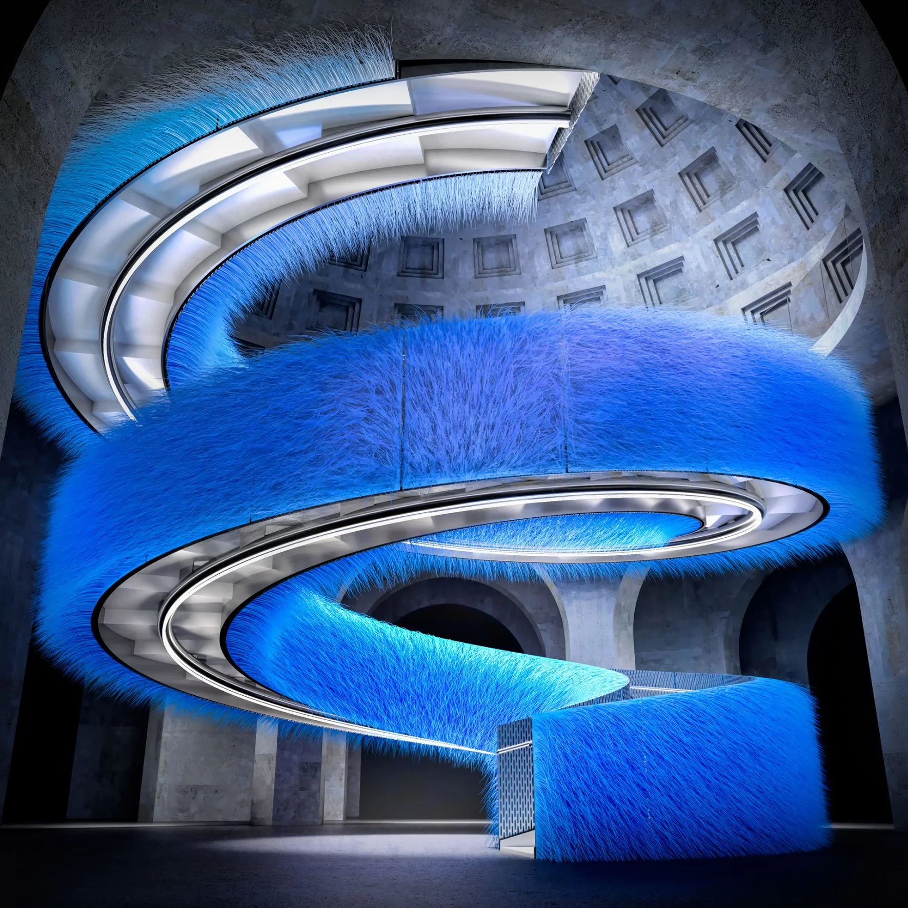 SPIRAL STAIRCASE / CONCEPT / INSTALLATION ART / 2022