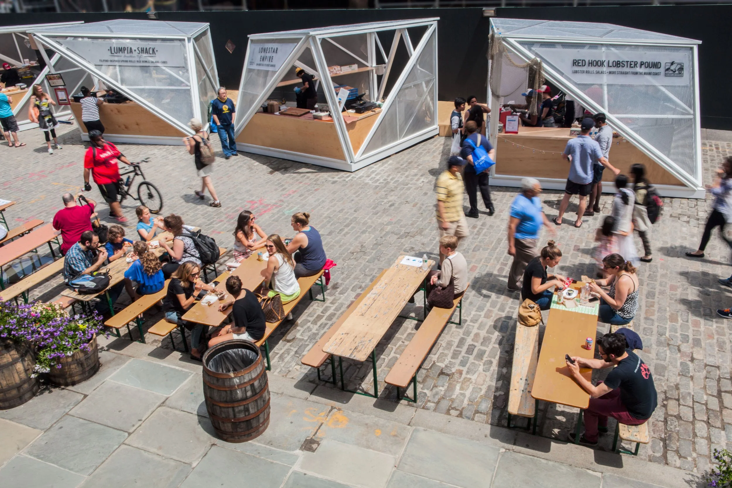 SMORGASBURG SEAPORT PODS / HOWARD HUGHES STUDIO / GUILD / NEW YORK, NEW YORK / MODULAR DESIGN / 2015