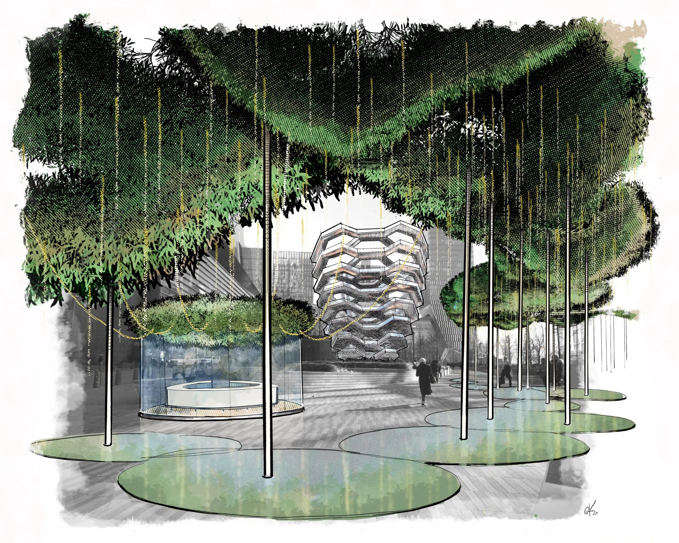 PATH / PROPOSAL / HUDSON YARDS / NEW YORK, NEW YORK / ART INSTALLATION / 2020