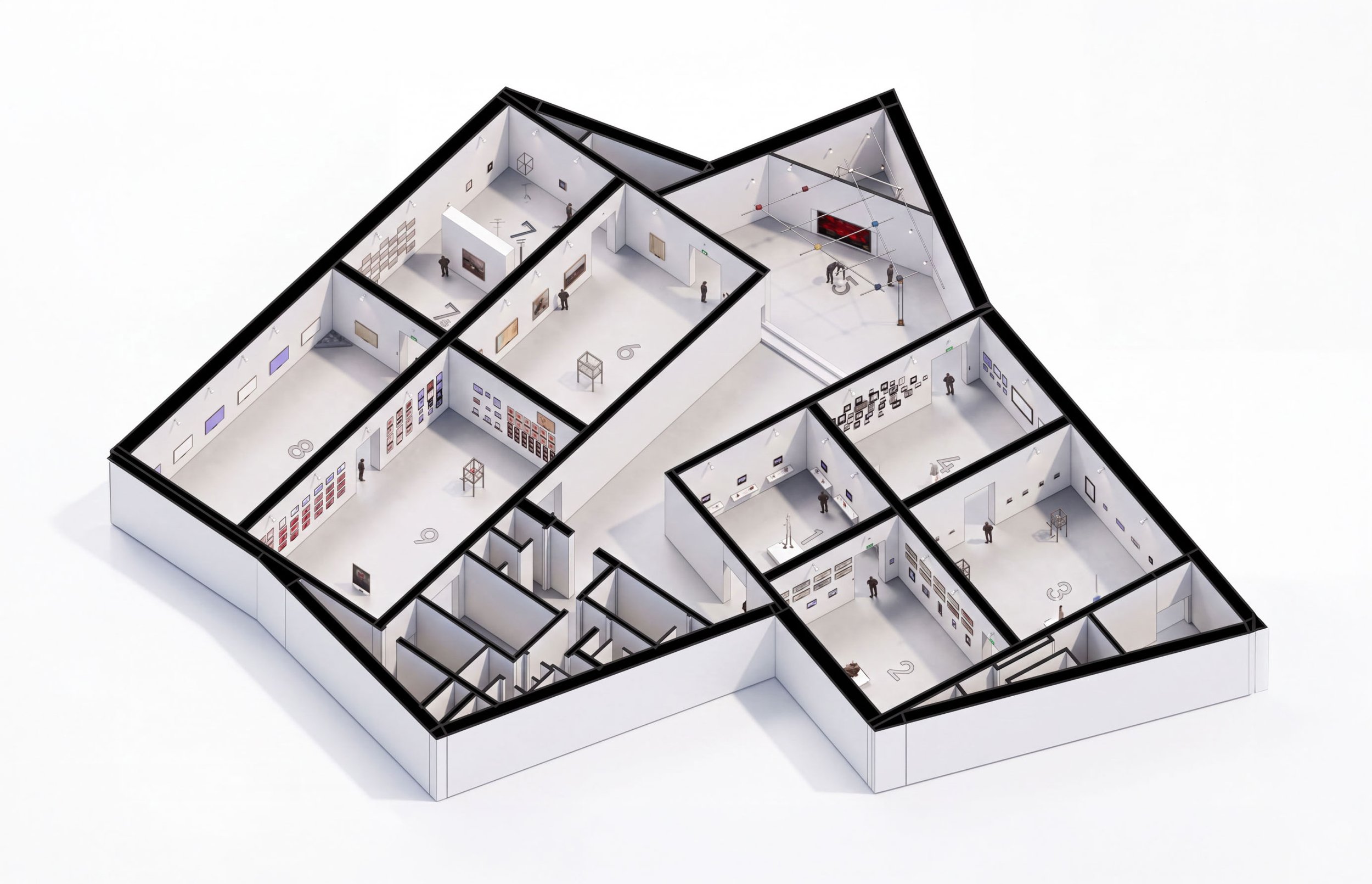 LOUISE BOURGEOIS EXHIBITION / JENNY HOLZER + LOUISE BORGEOIS / KUNSTMUSEUM BASEL, SWITZERLAND / EXHIBITION DESIGN / 2021