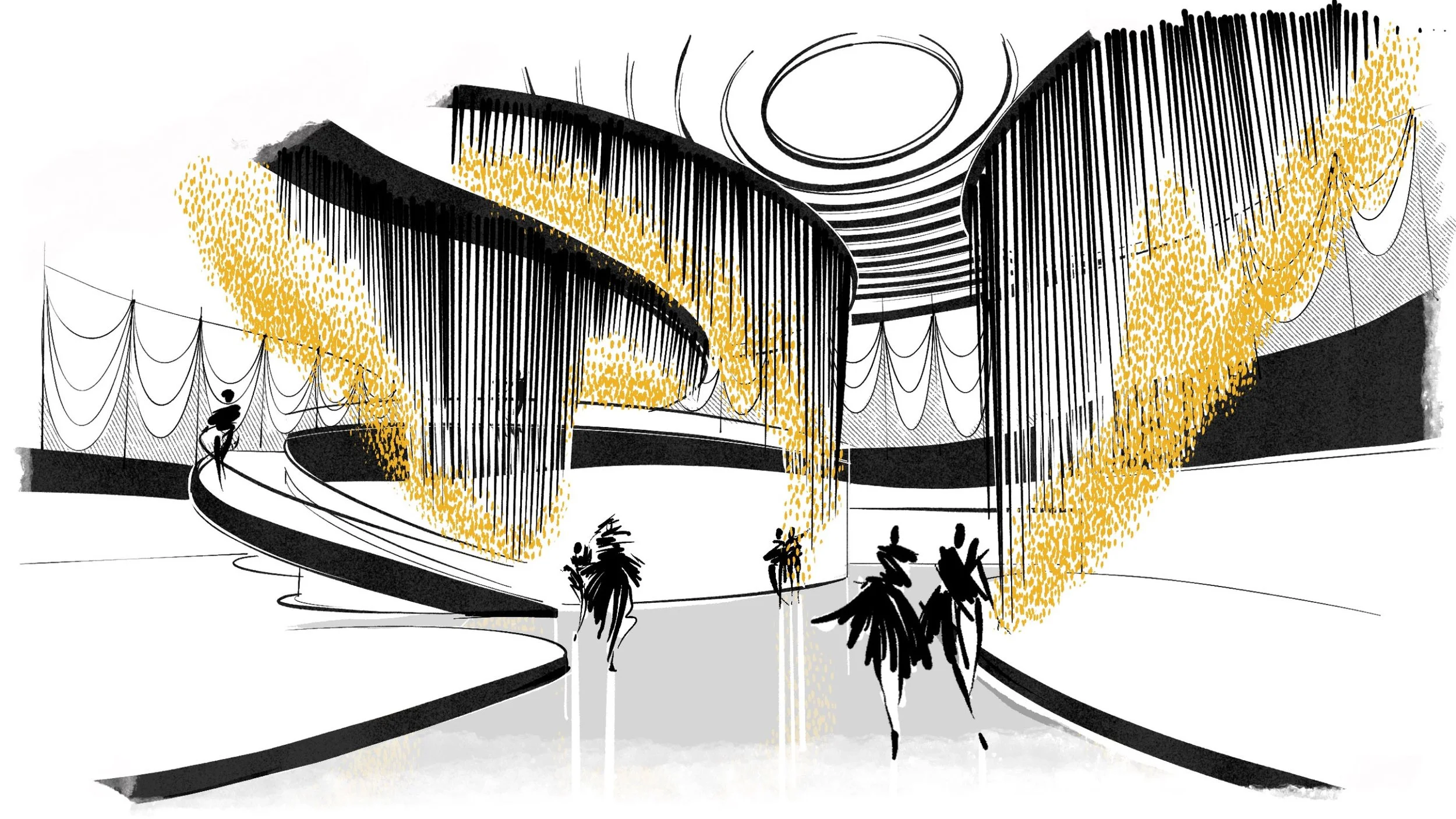DRAPE / PROPOSAL / HARD ROCK CAFE / ROCKWELL GROUP / LAS VEGAS, NEVADA / INSTALLATION DESIGN / 2023