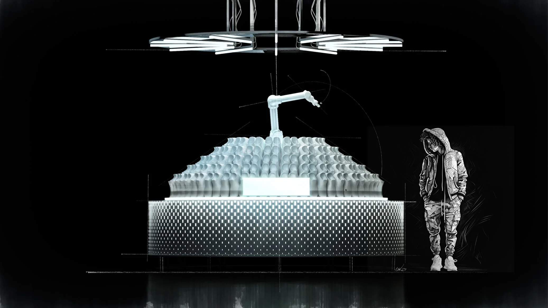 SNEAKER ROBOTS / NIKE / BRDG / NEW YORK, NEW YORK / RETAIL DESIGN / 2024