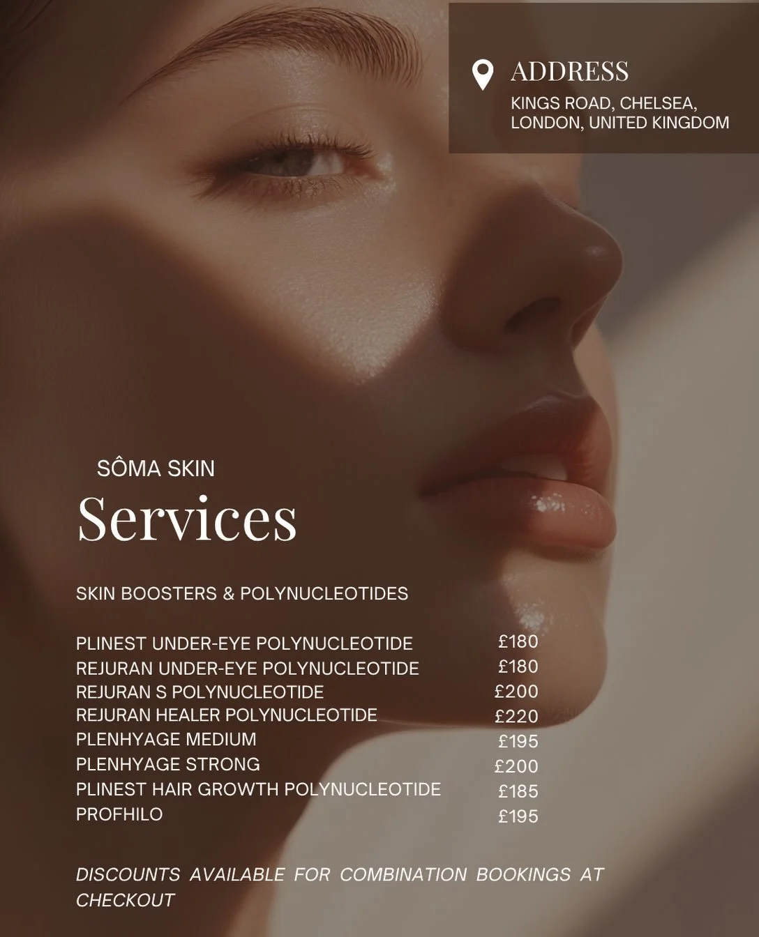 S&Ocirc;MA SKIN is a skin and natural aesthetics clinic based on King&rsquo;s Road, Chelsea, specialising in treatments designed around your skin, your concerns and the results you want to achieve.

From advanced Dermapen4&reg; microneedling and medi