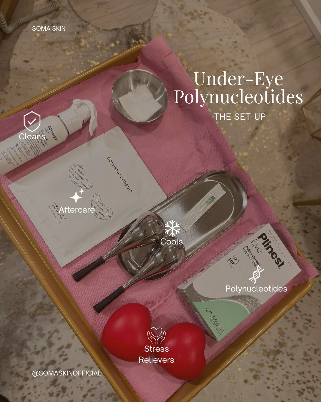 Under-eyes looking brighter, smoother and more refreshed ✨

Under-eye polynucleotides work with the skin to improve its quality over time, helping to soften fine lines, support hydration and improve the appearance of tired, crepey under-eyes without 