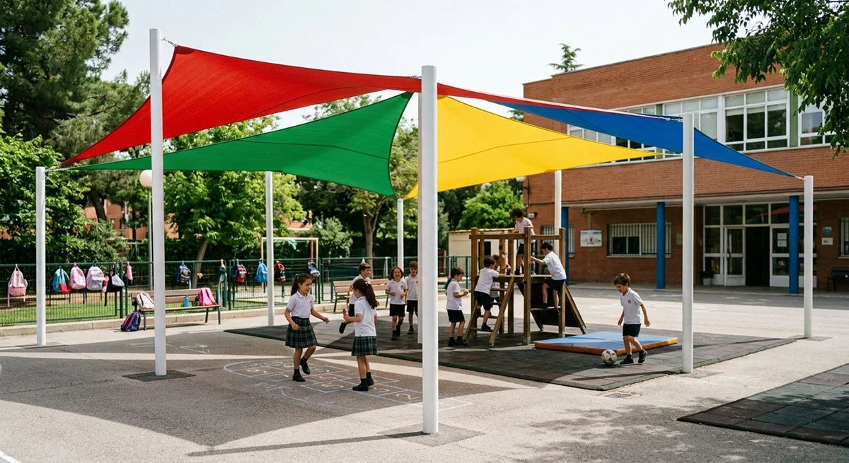 Por qué la piel de los niños necesita más sombra: patios de colegio y protección solar todo el año
