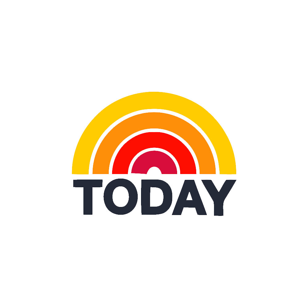 Colorful rainbow with the word 'TODAY' written below it.