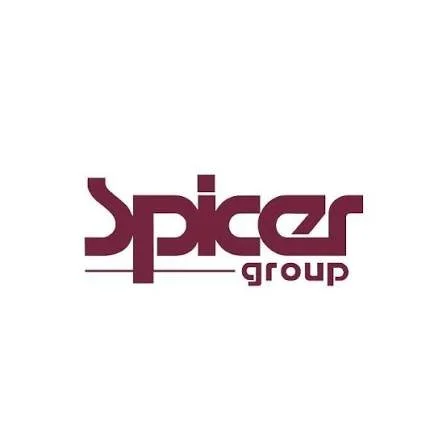 Spicers Group logo in maroon text on a white background