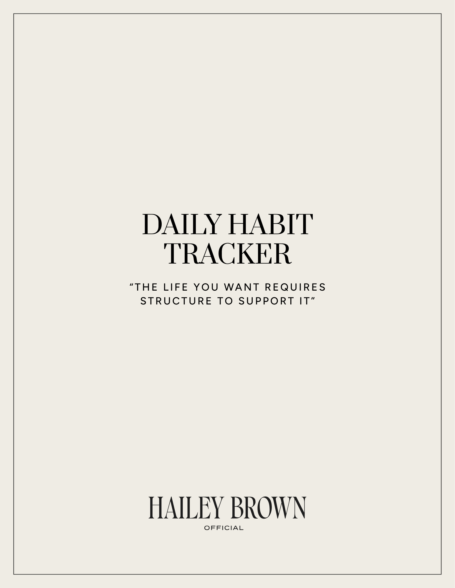 Daily Habit Tracker