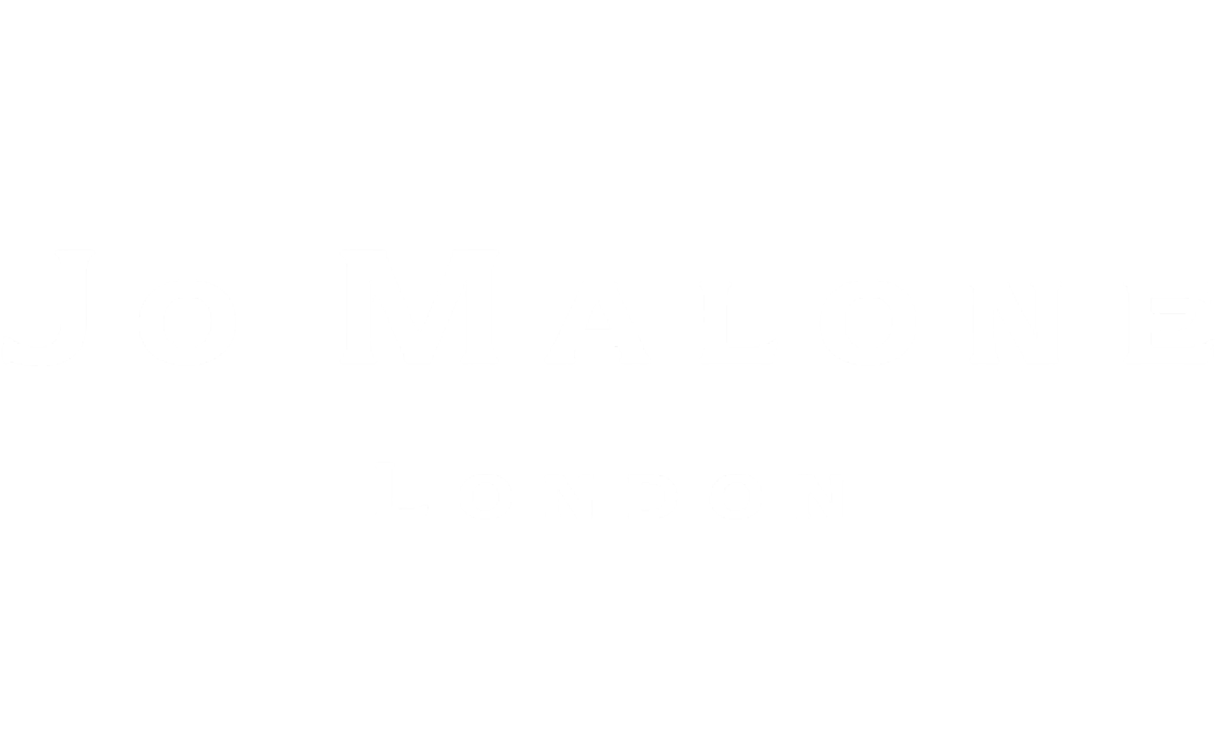 Black and white logo for the Johns Malone London brand