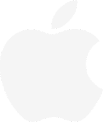 Apple logo with leaf