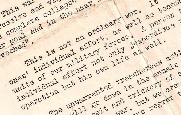 World War II letters