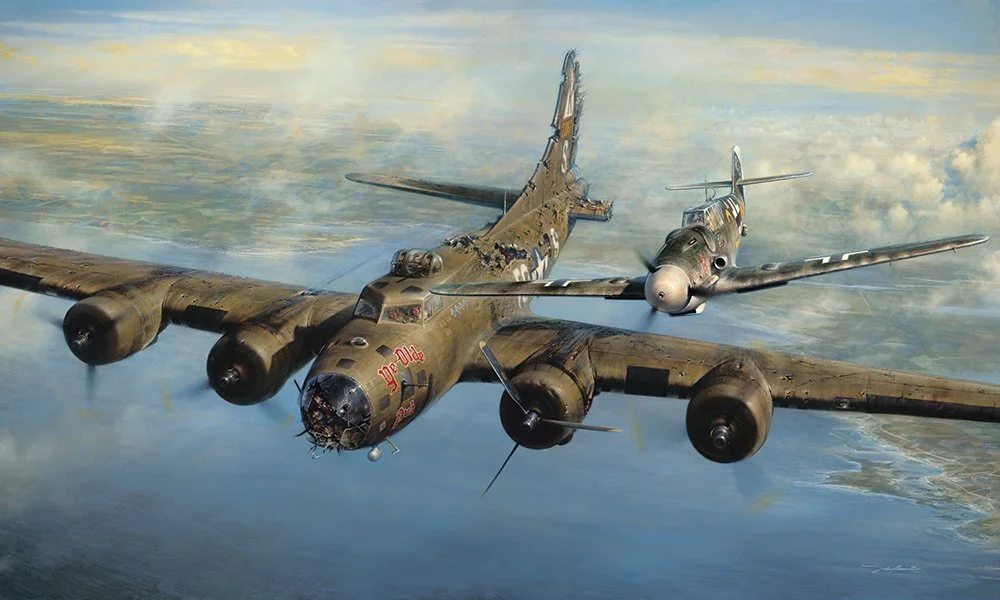 "A Higher Call" by John D. Shaw shows the December 20th encounter. Available hand-signed by Franz & Charlie. Click the art to learn more.