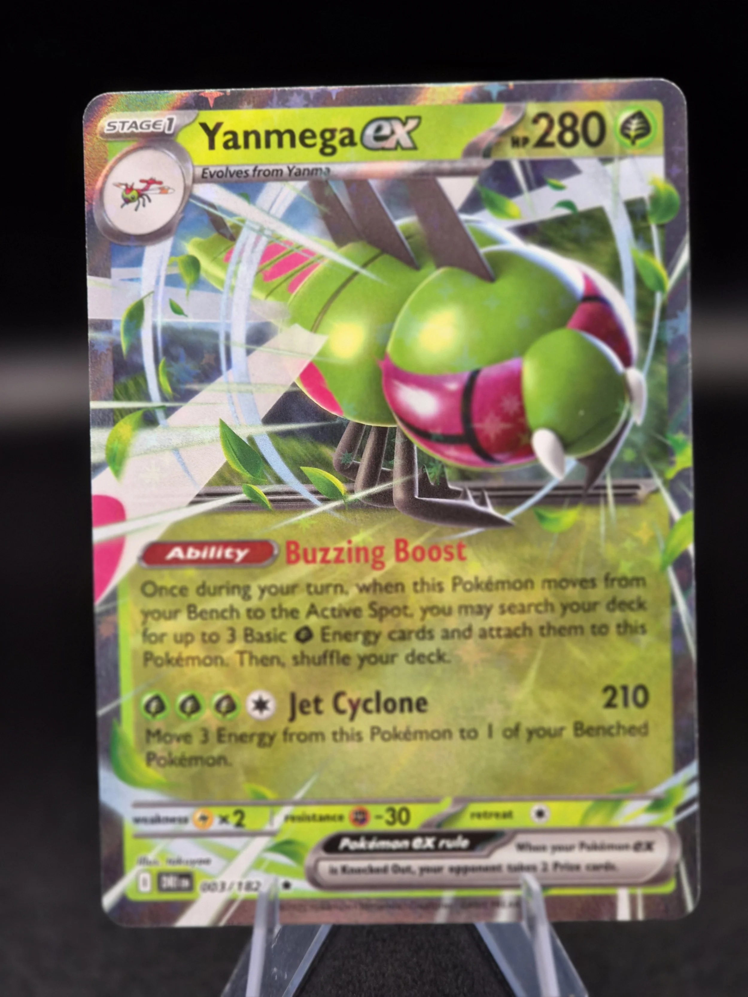 Yanmega ex 003/182 Double Rare Destined Rivals Pokémon Card