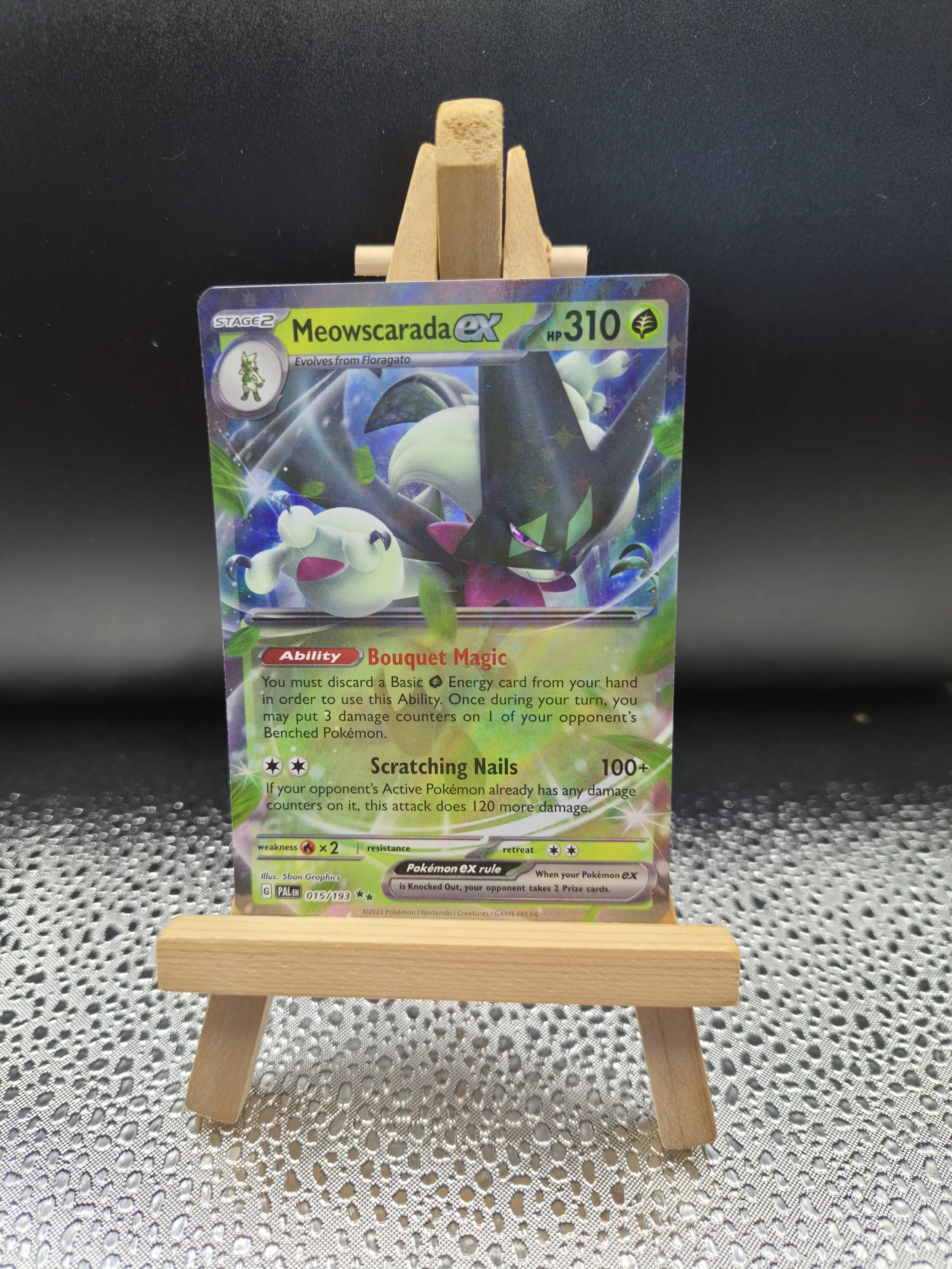 Meowscarada ex 015/193 – Paldea Evolved Double Rare – English