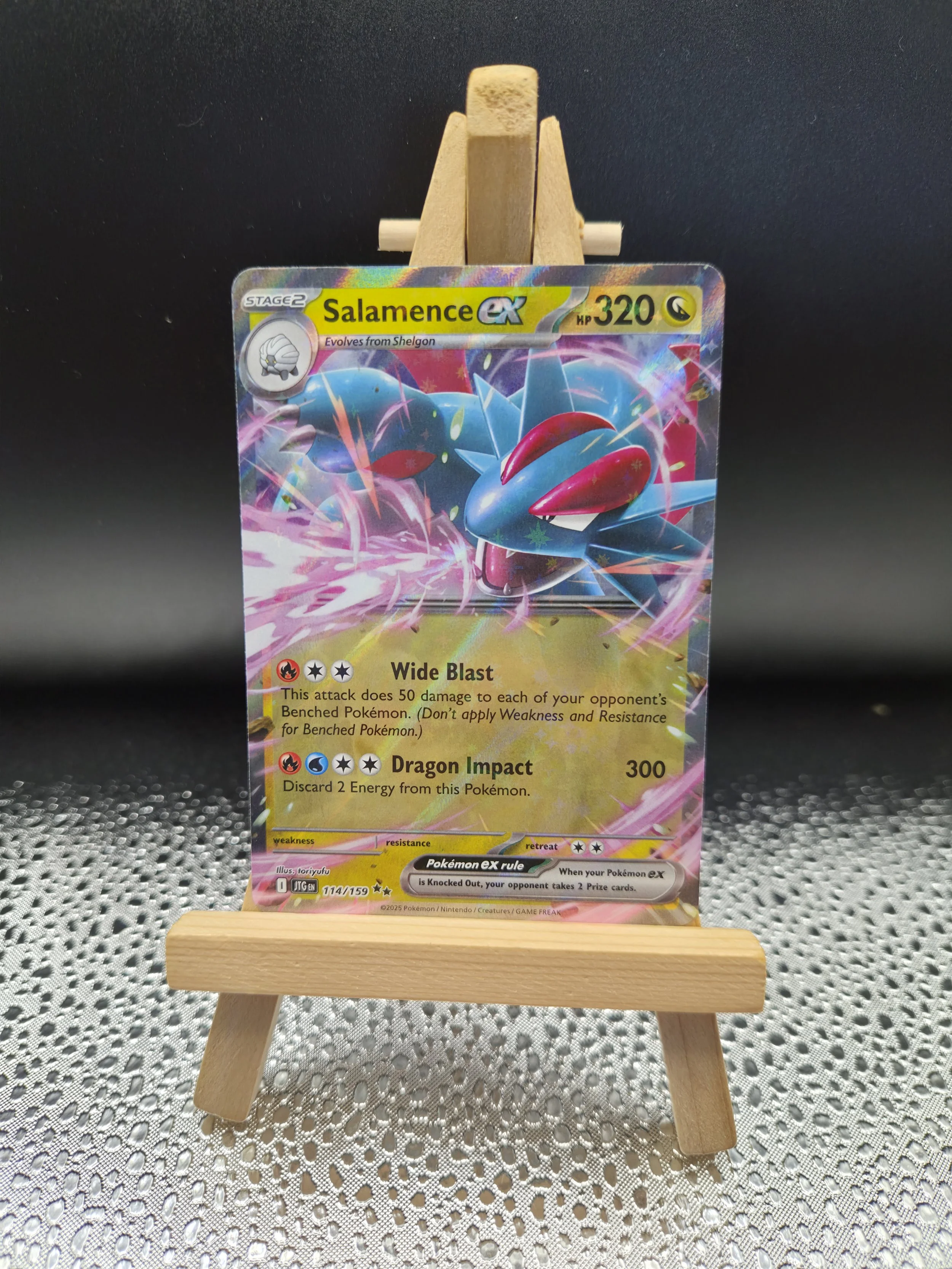 Salamence ex 114/159 – Journey Together Double Rare – English