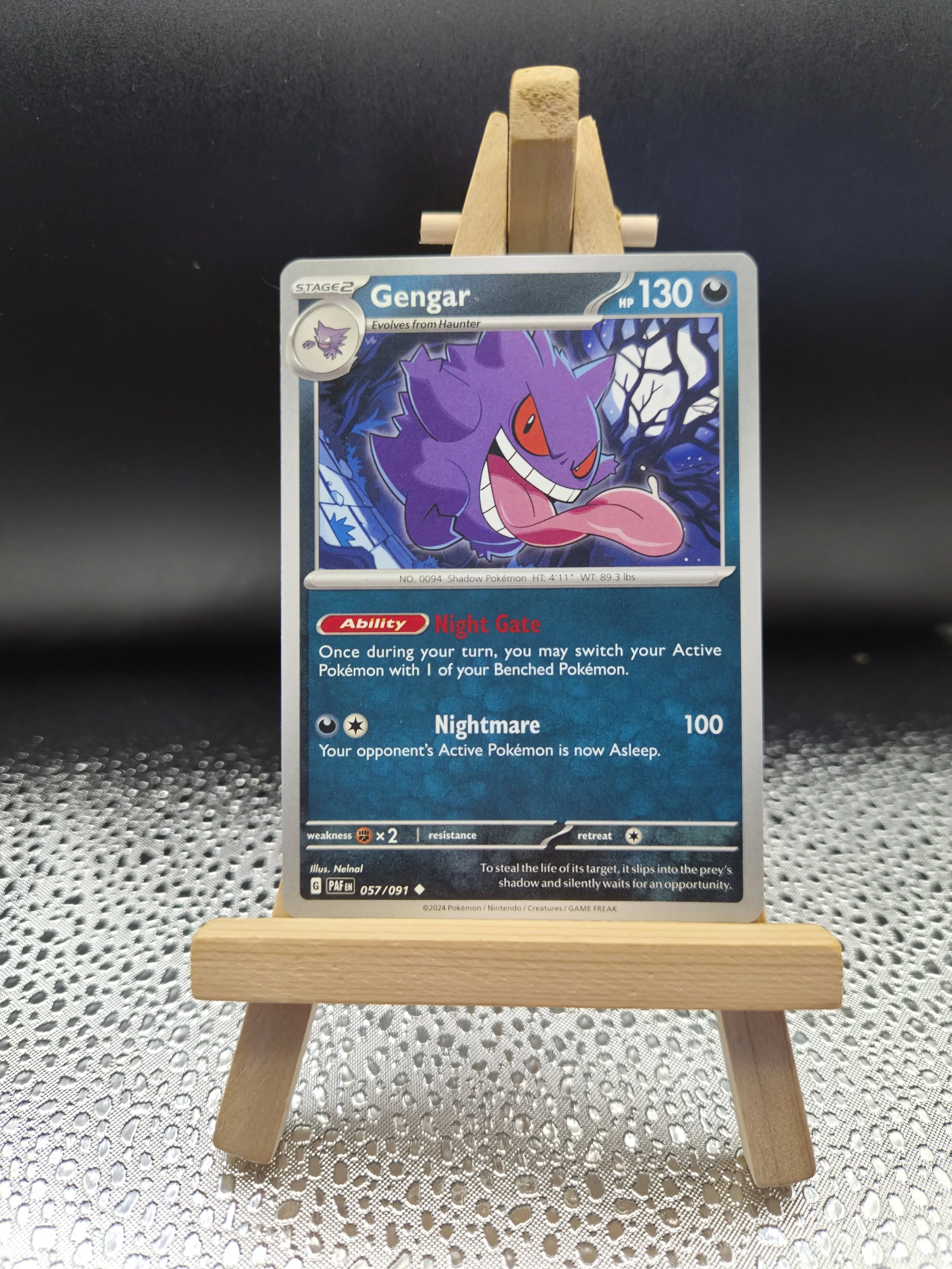 Gengar 057/091 – Paldean Fates – English Pokémon Card