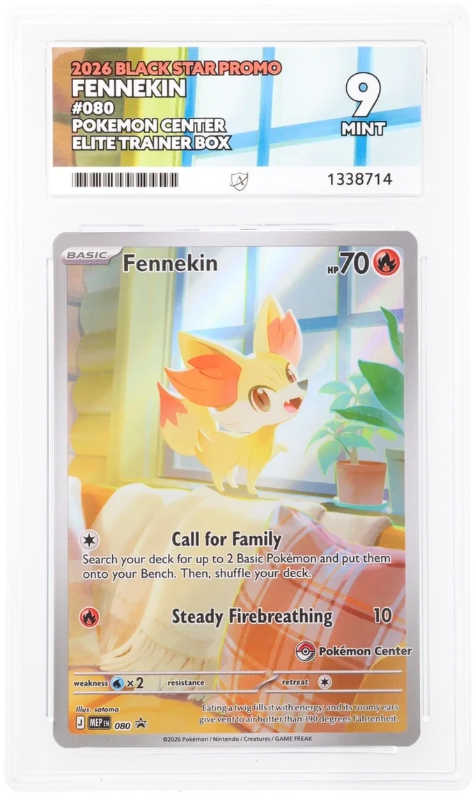 2026 - Fennekin - Black Star Promo - 080 - Pokemon Center Elite Trainer Box ACE 9