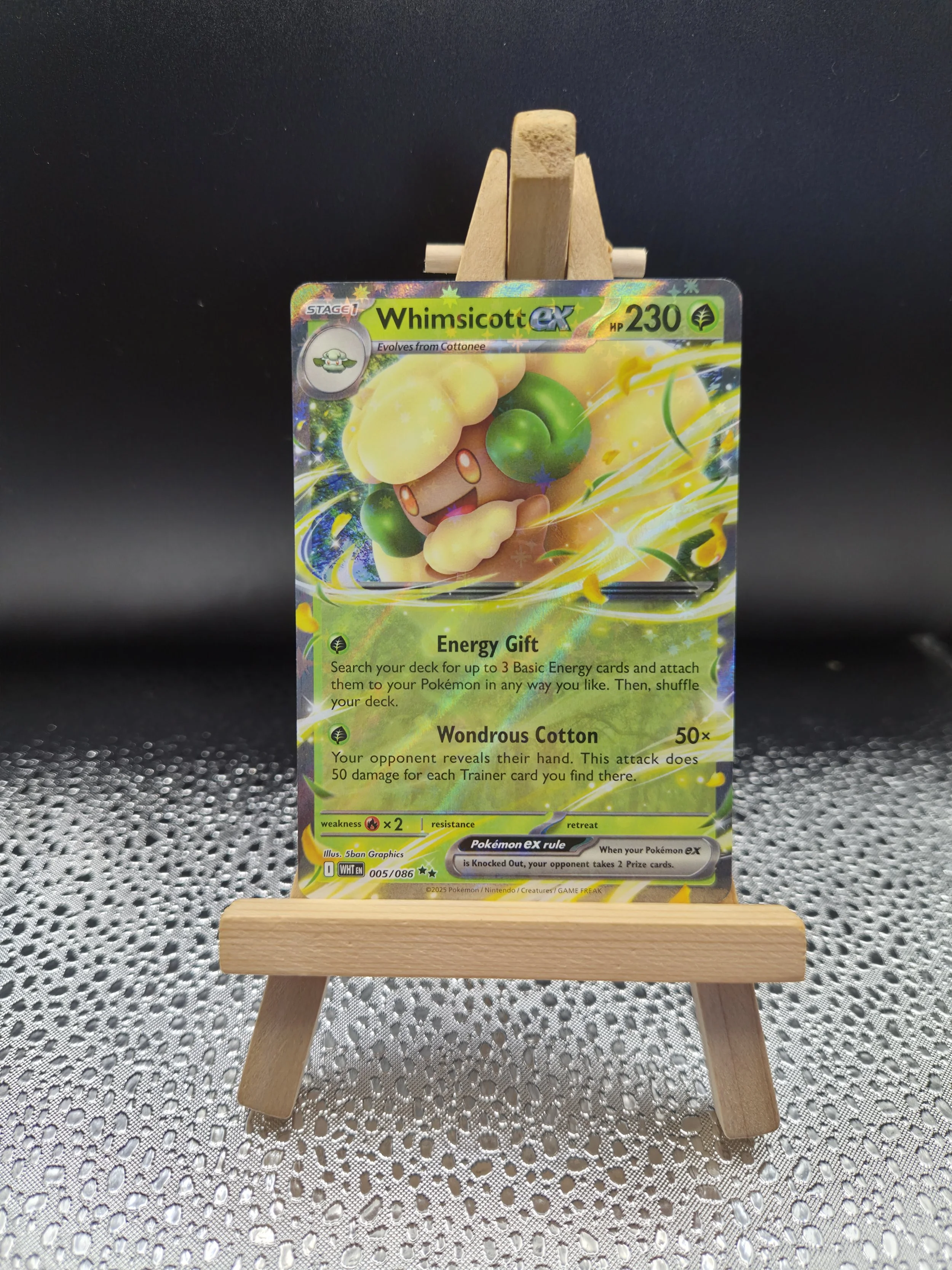 Whimsicott ex 005/086 – White Flare – English