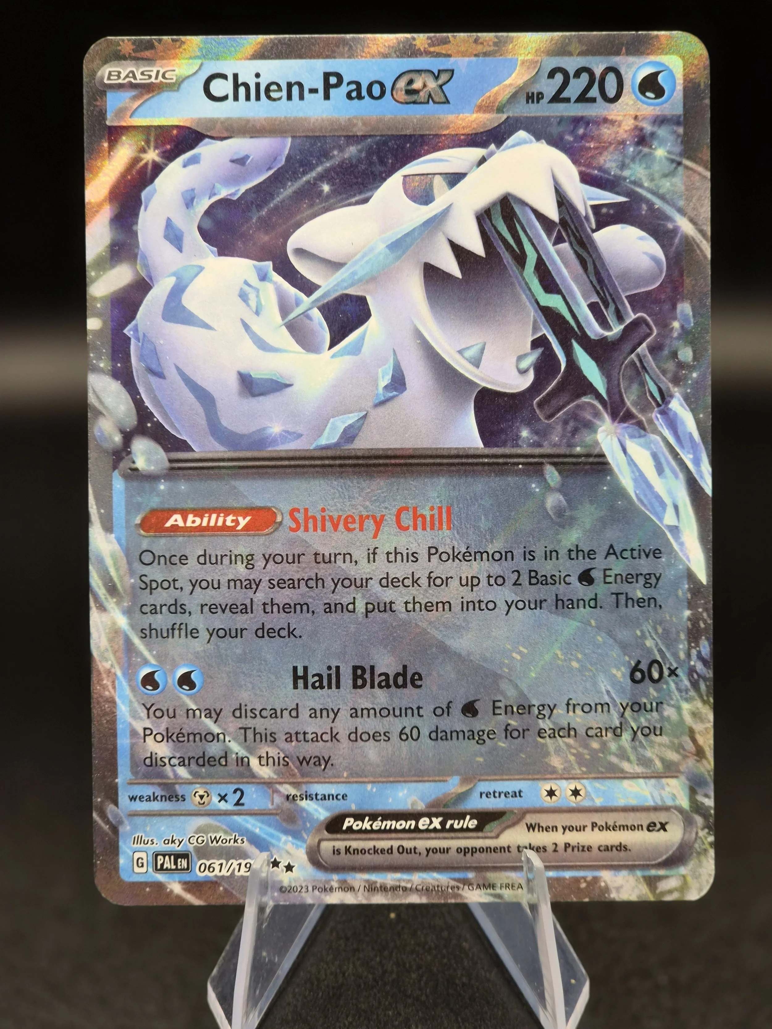 Chien-Pao ex 061/193 Double Rare Paldea Evolved Pokémon Card