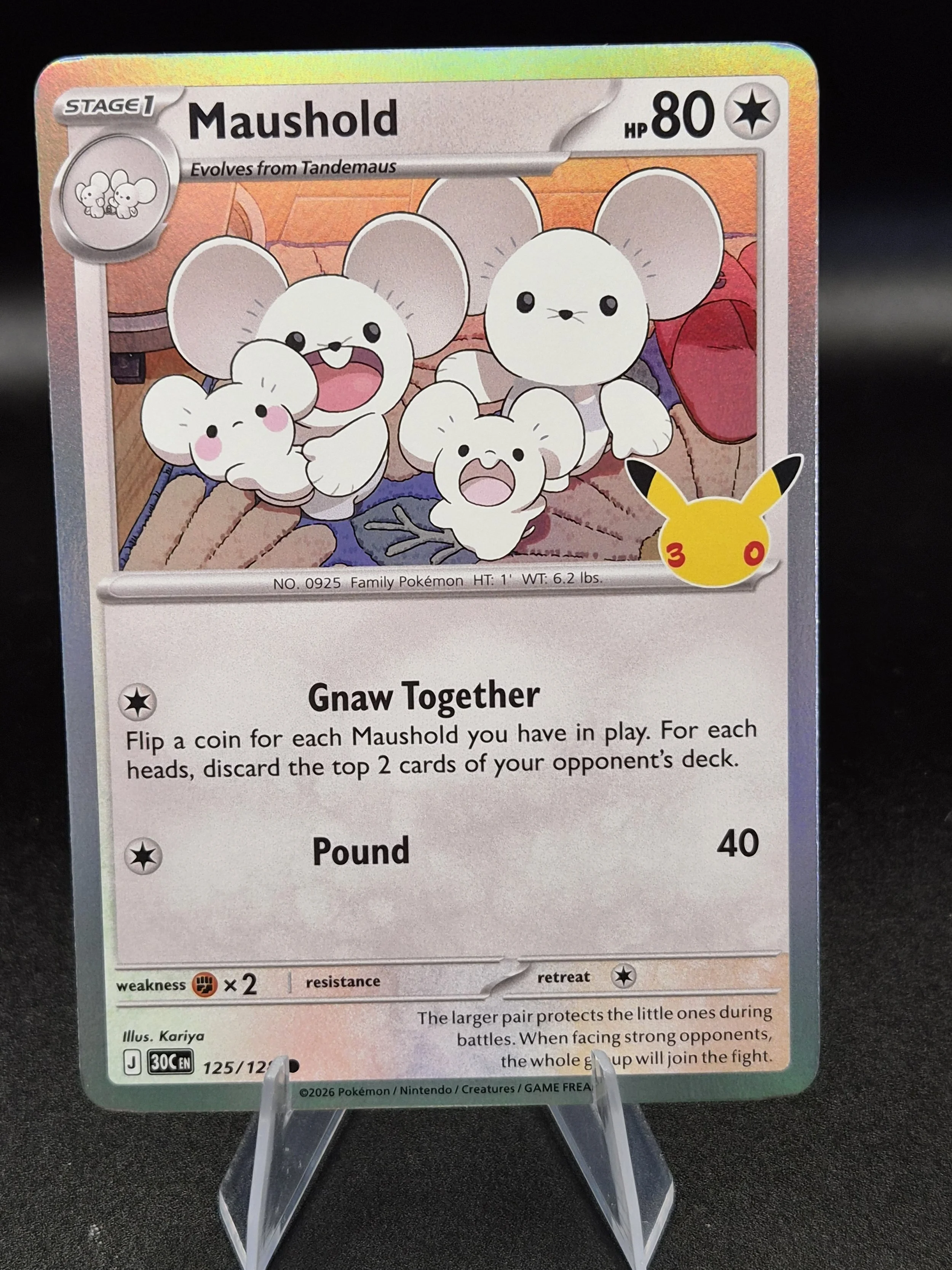 Maushold 125/128 – 30th Celebration – English Holo