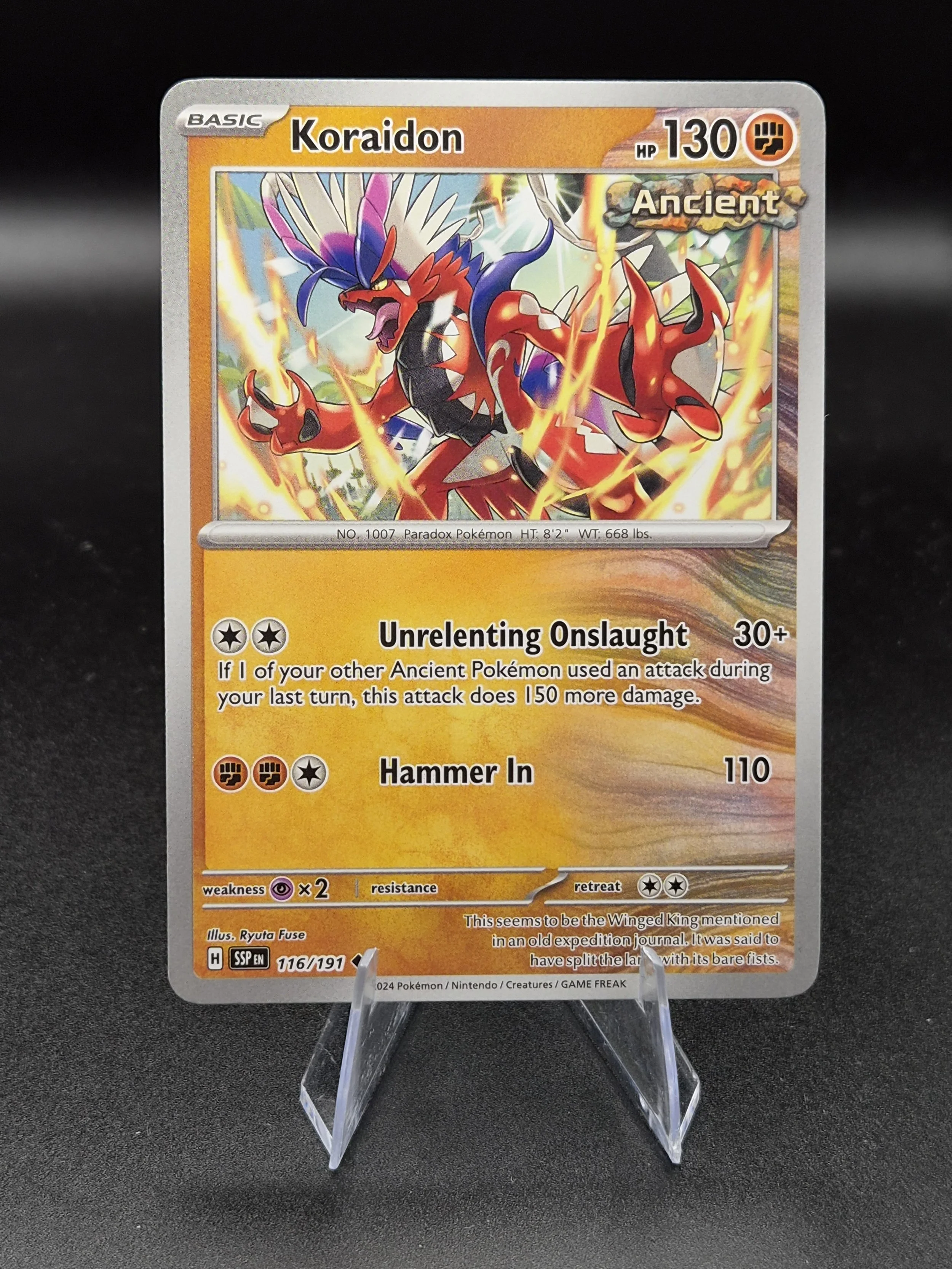 Koraidon 116/191 Surging Sparks Holo Pokémon Card