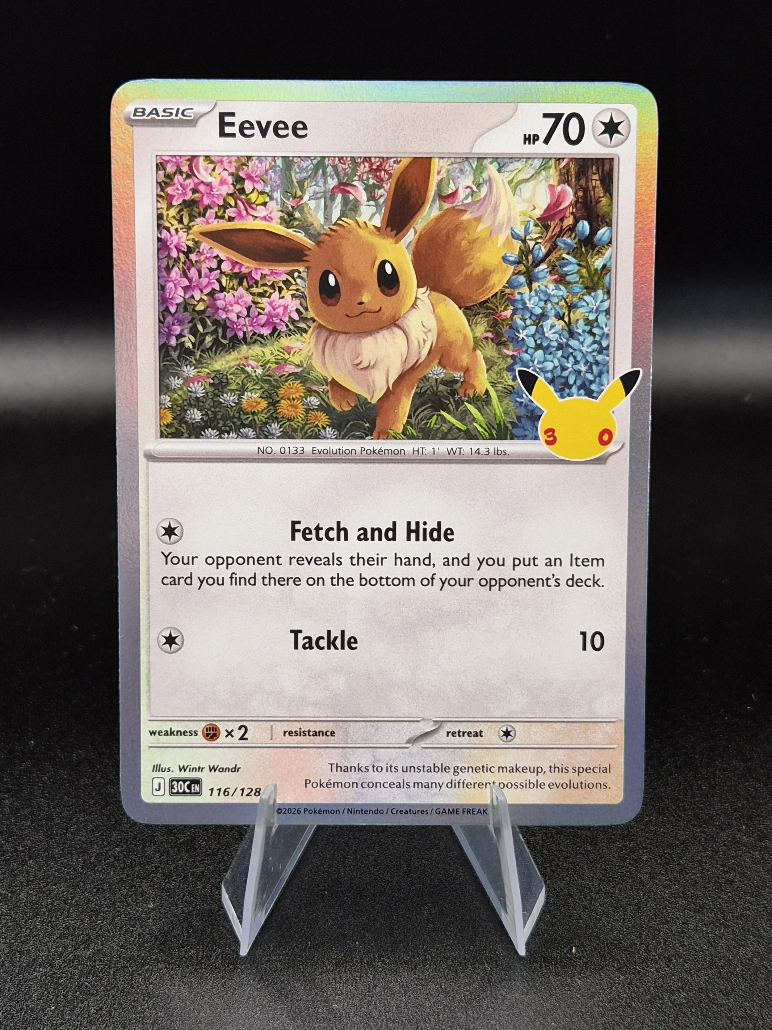Eevee Alternate Artwork 116/128 – 30th Celebration – English Holo
