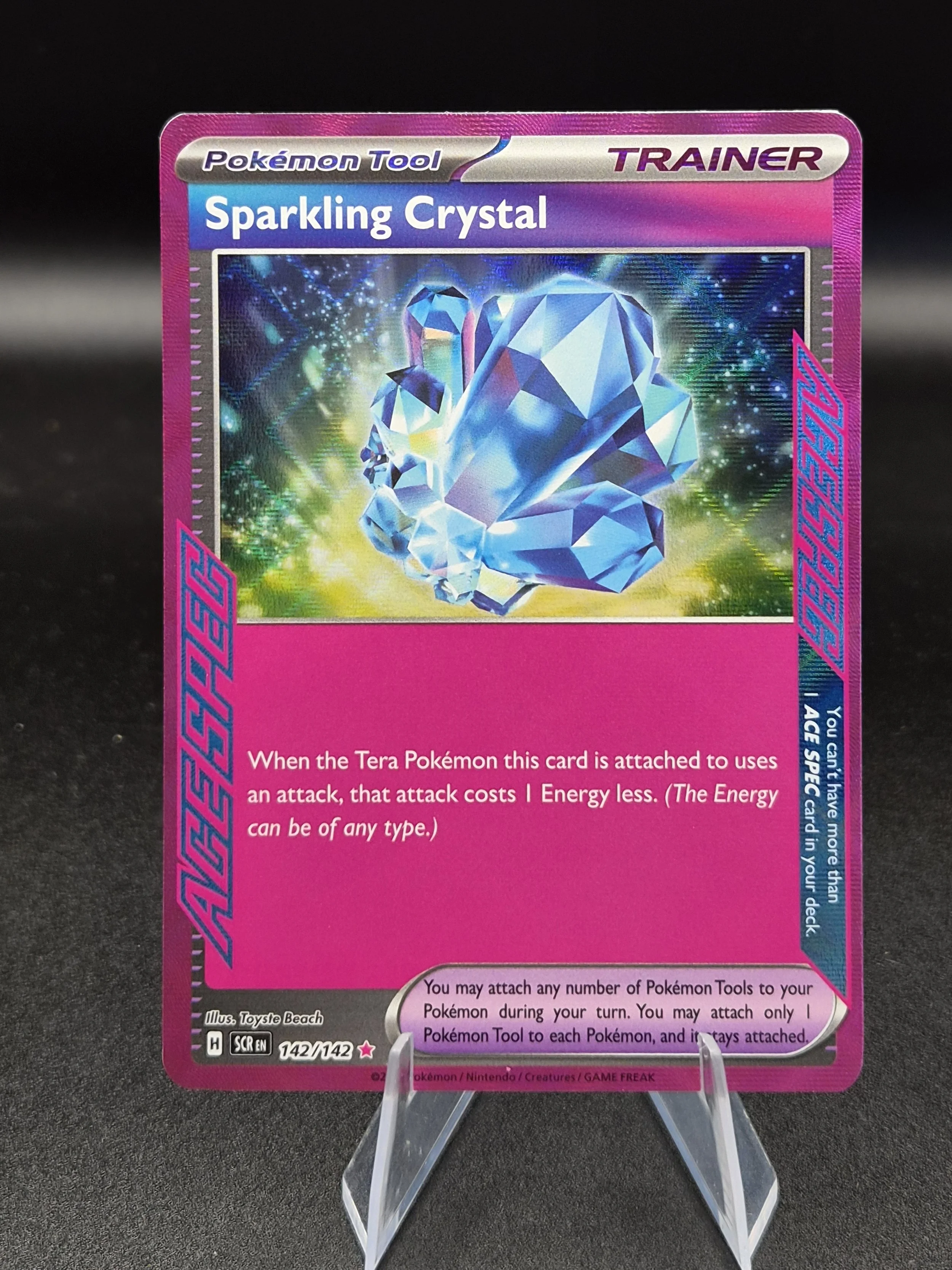 Sparkling Crystal 142/142 Stellar Crown English Holo Pokémon Card