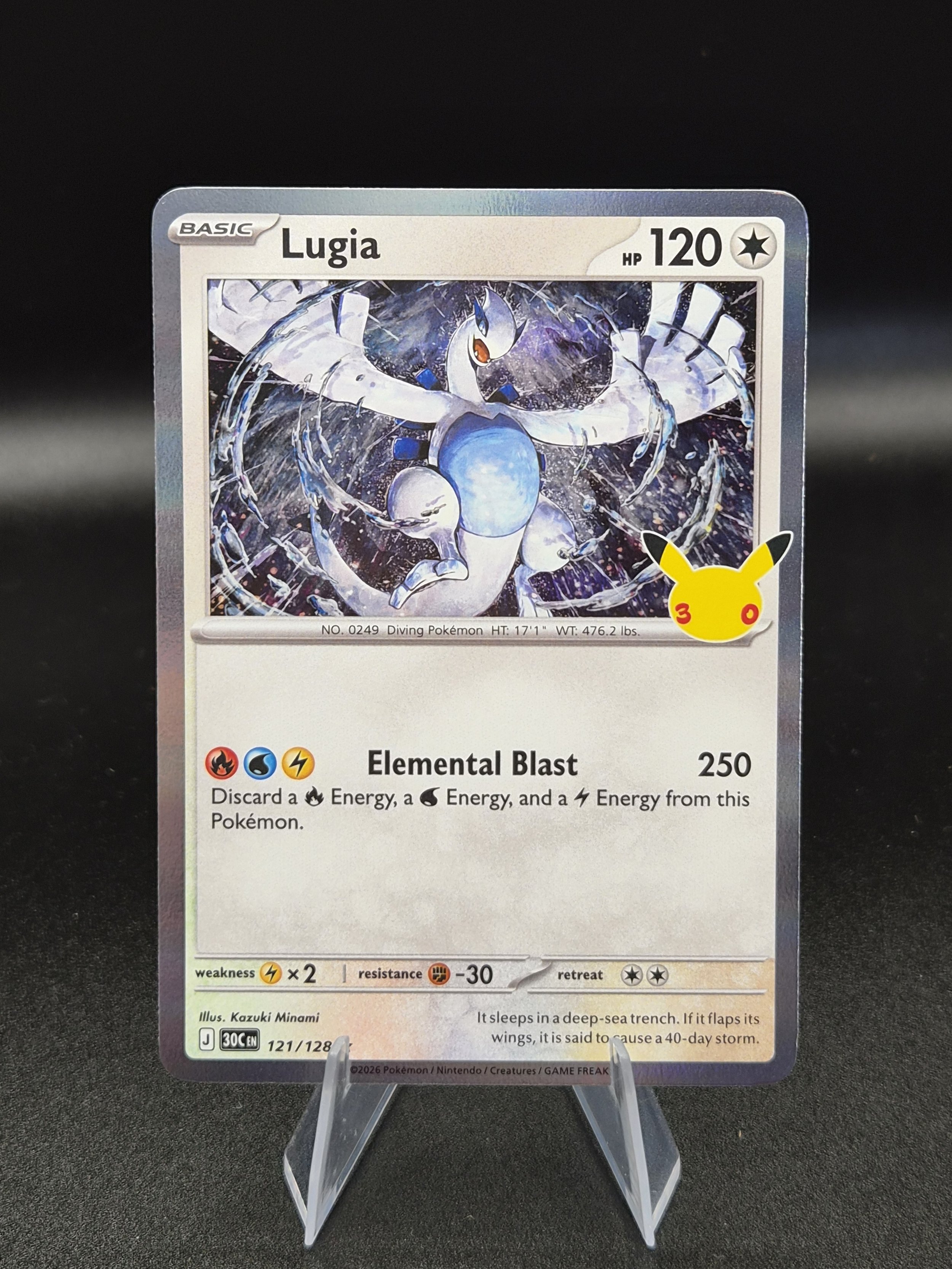 Lugia 121/128 – 30th Celebration – English Holo
