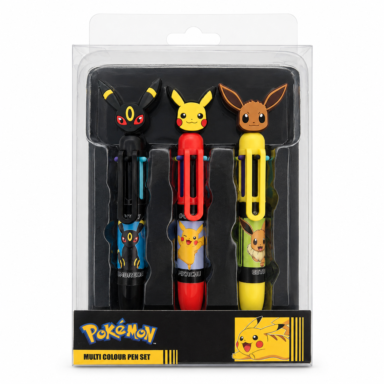 Pokémon Multi-Colour Pen Set – Umbreon, Pikachu & Eevee