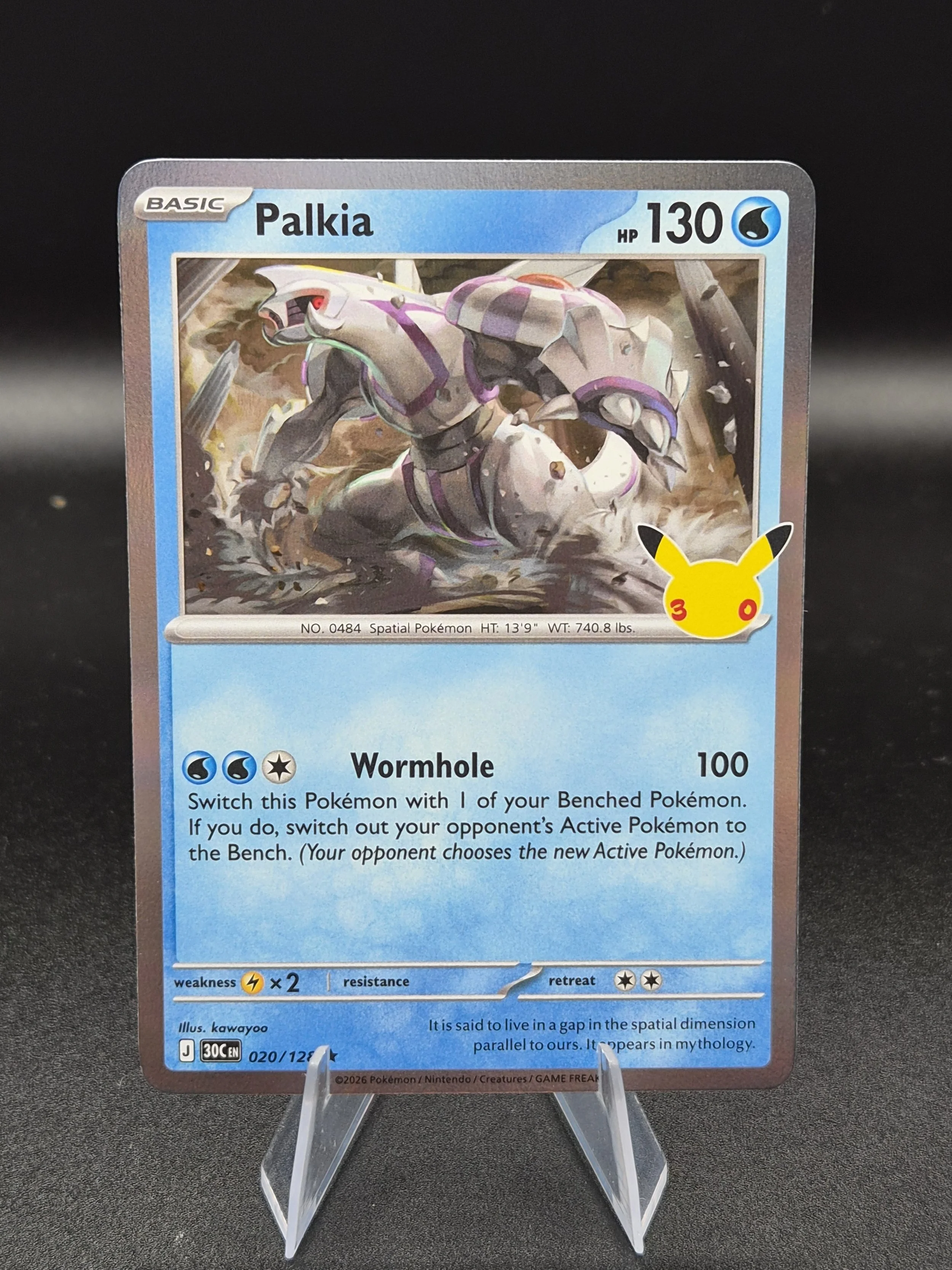 Palkia 020/128 30th Celebration English Holo Pokémon Card