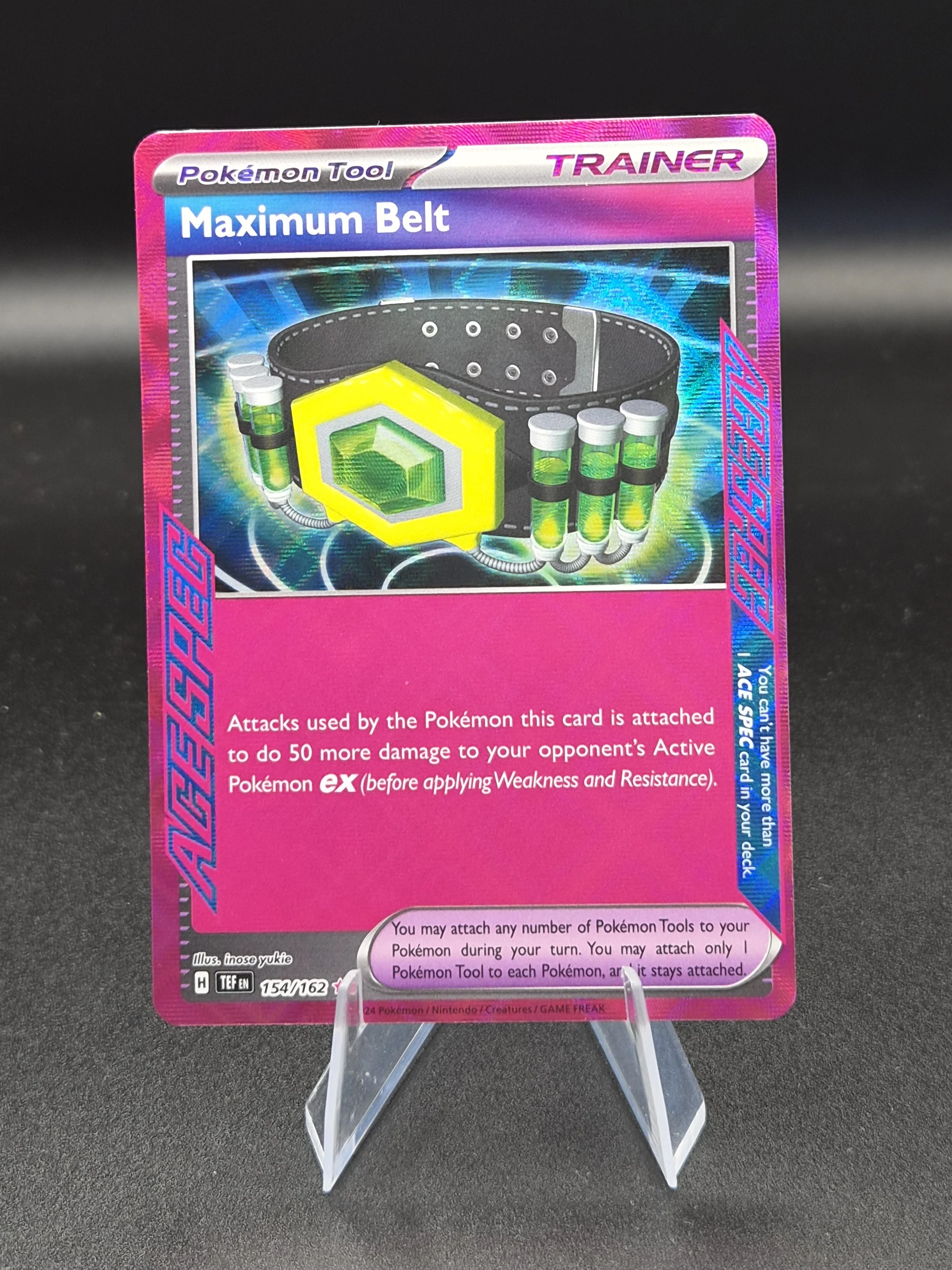 Maximum Belt 154/162 Temporal Forces English Holo Pokémon Card