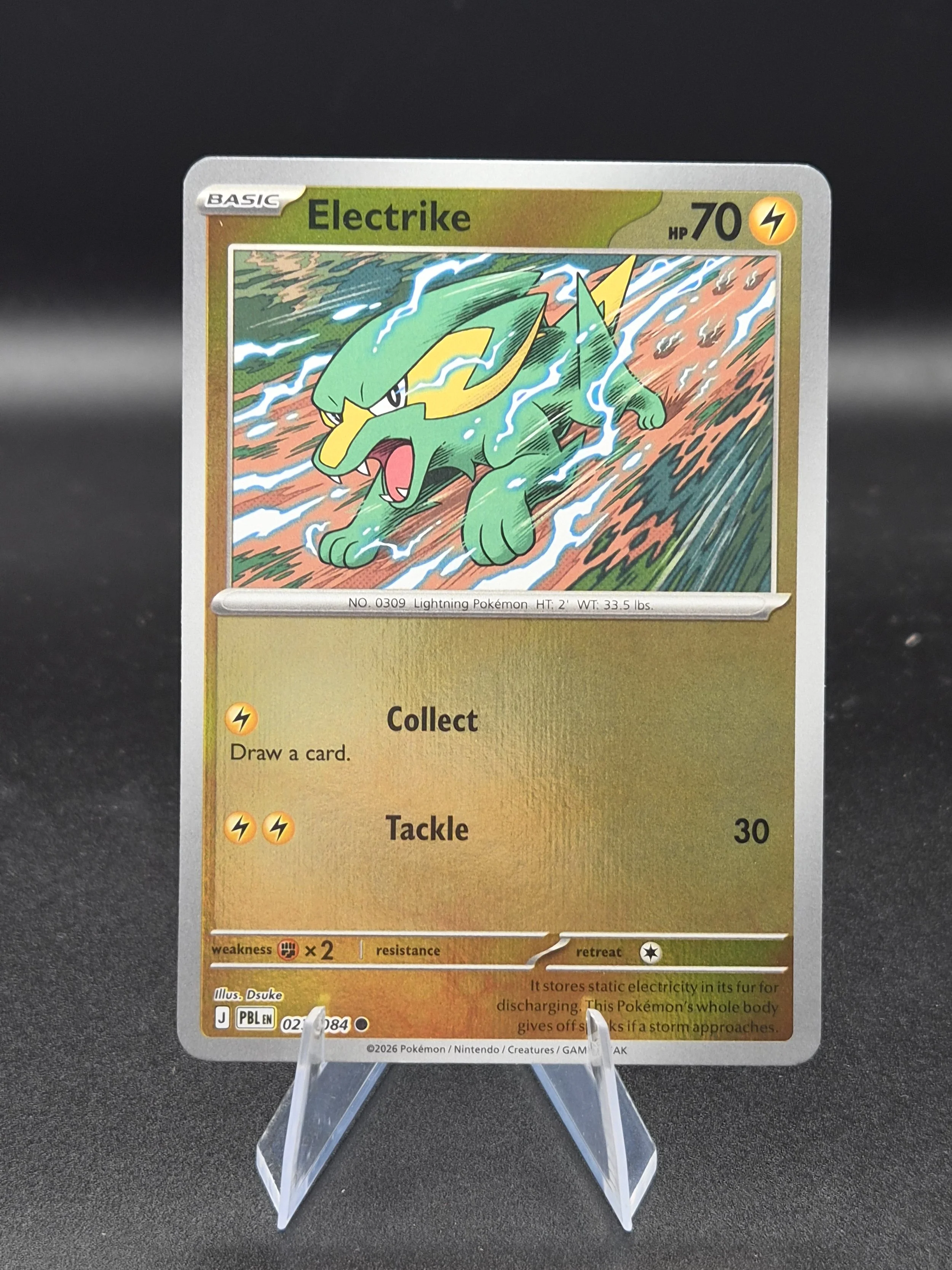 Electrike 023/084 Pitch Black Common Reverse Holo Pokémon Card