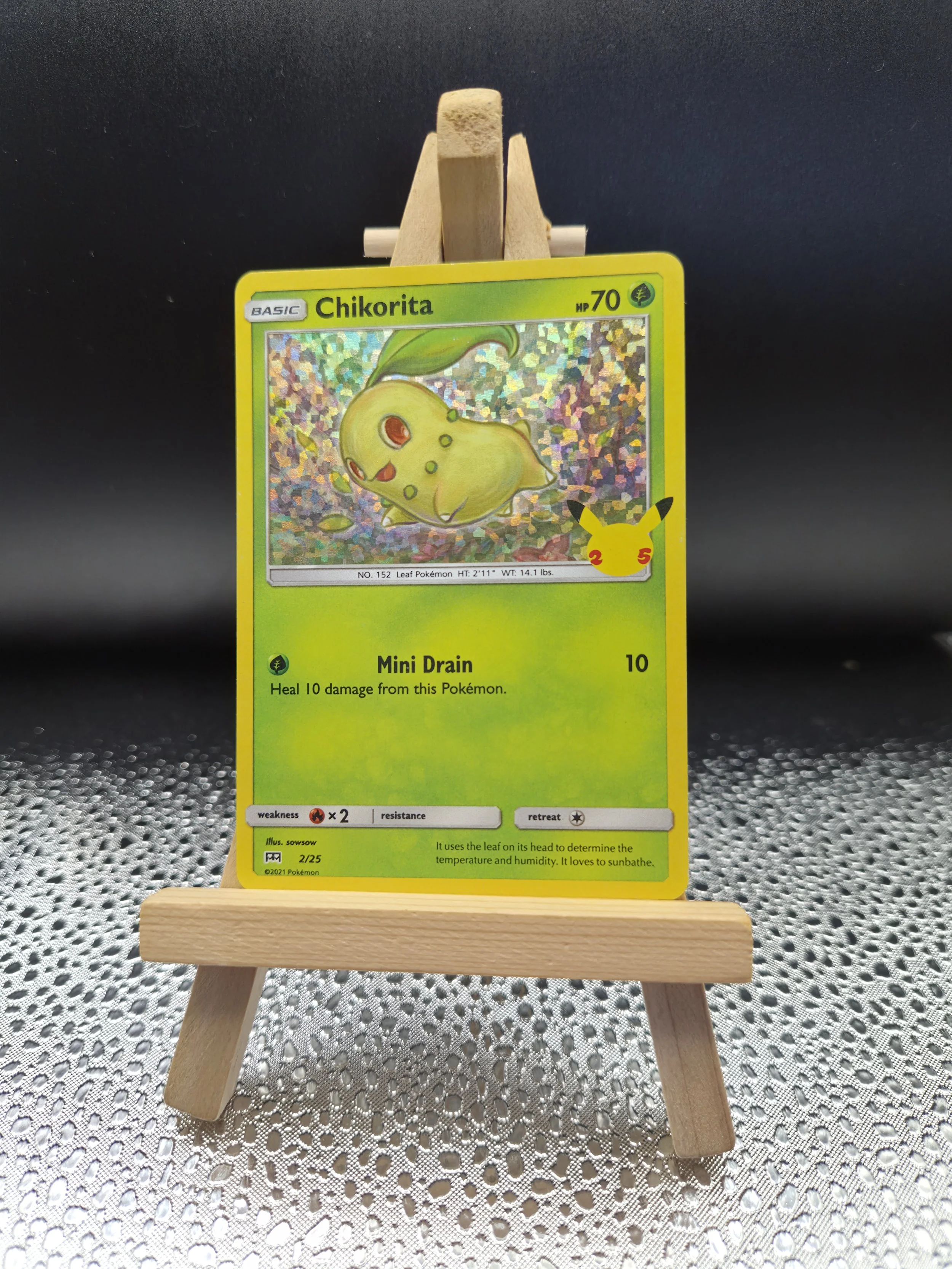Chikorita 2/25 – McDonald’s 25th Anniversary – Holo