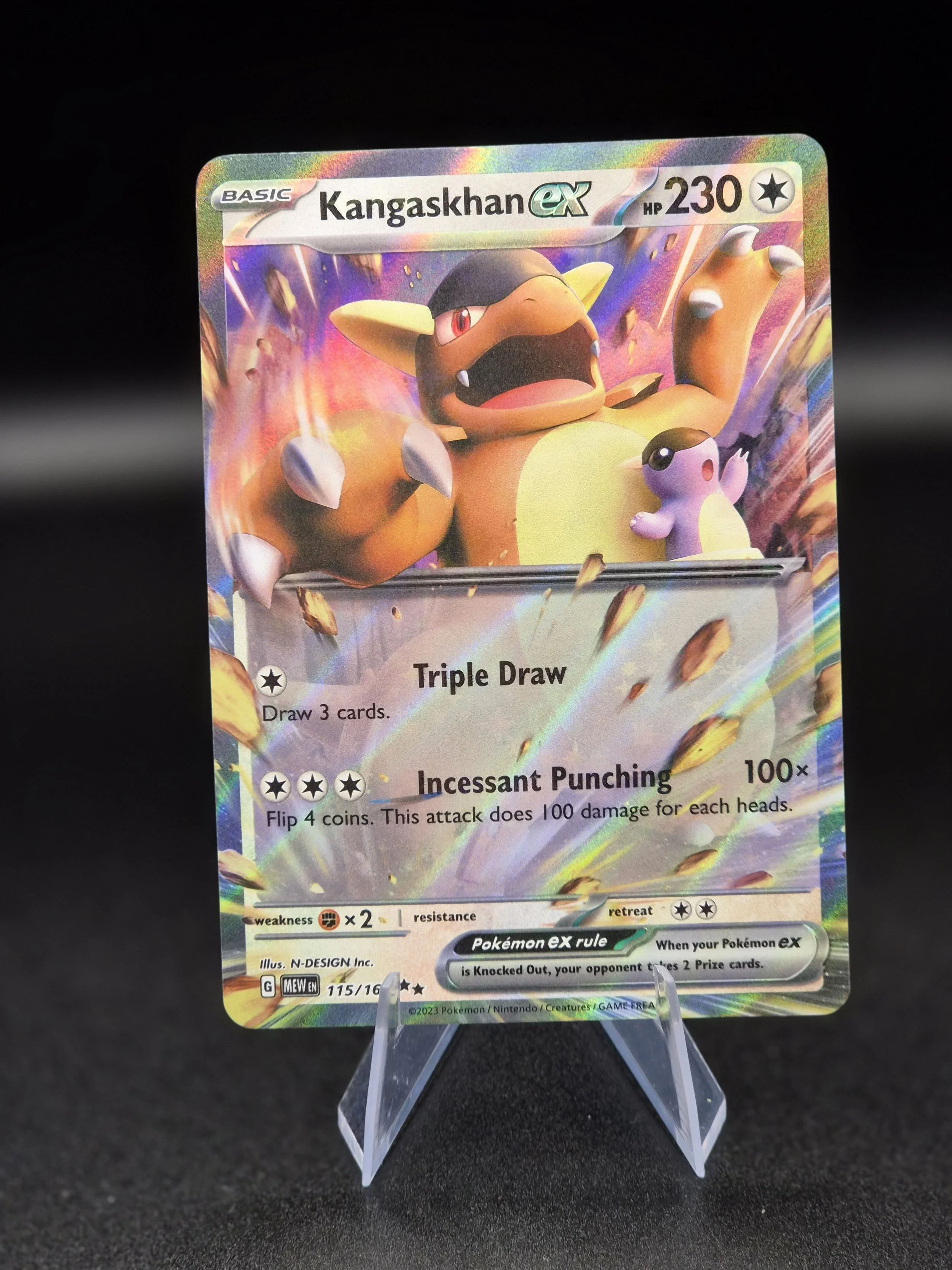 Kangaskhan ex 115/165 Double Rare Pokémon 151 Pokémon Card