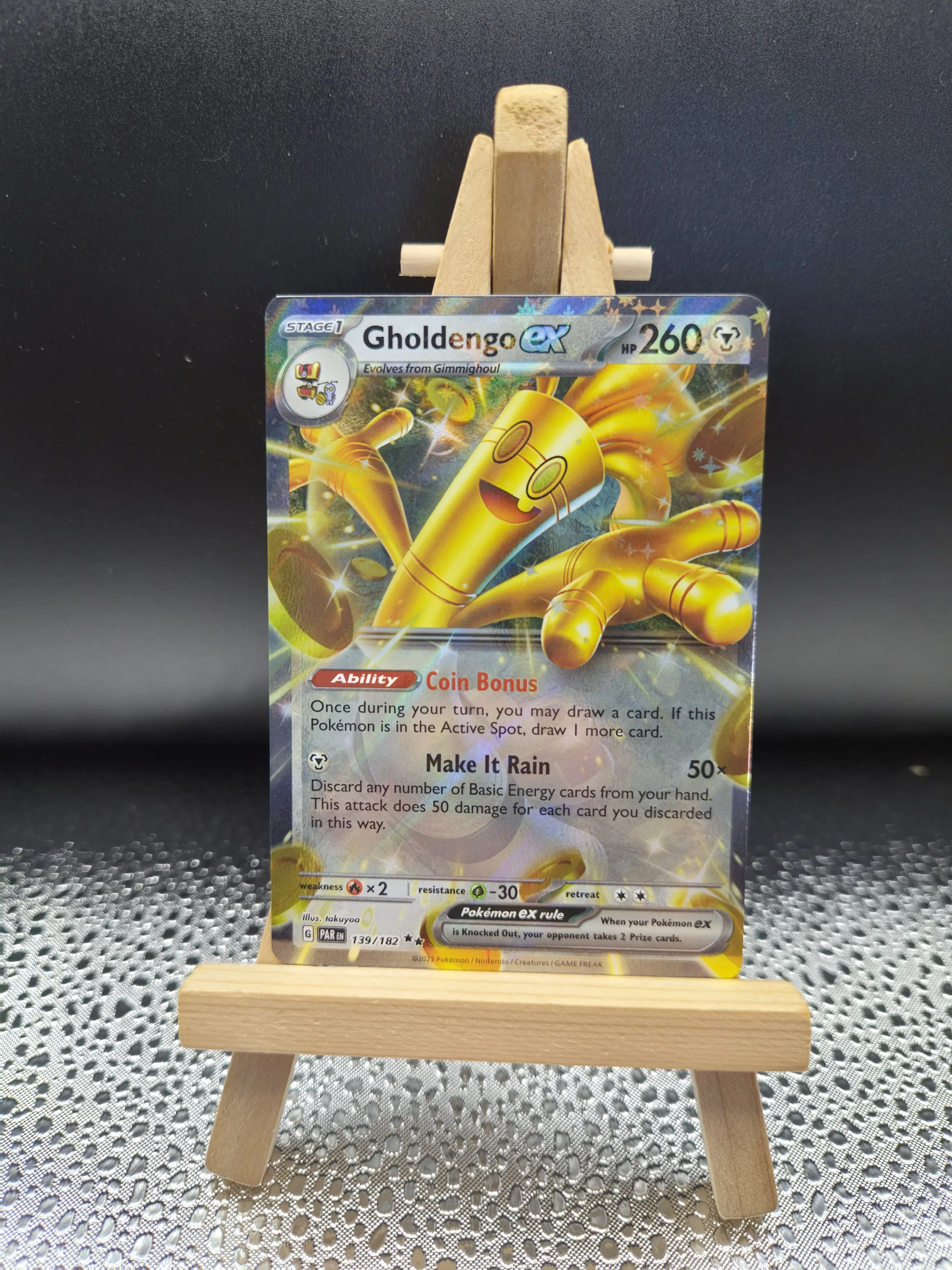 Gholdengo ex 139/182 – Paradox Rift Double Rare – English