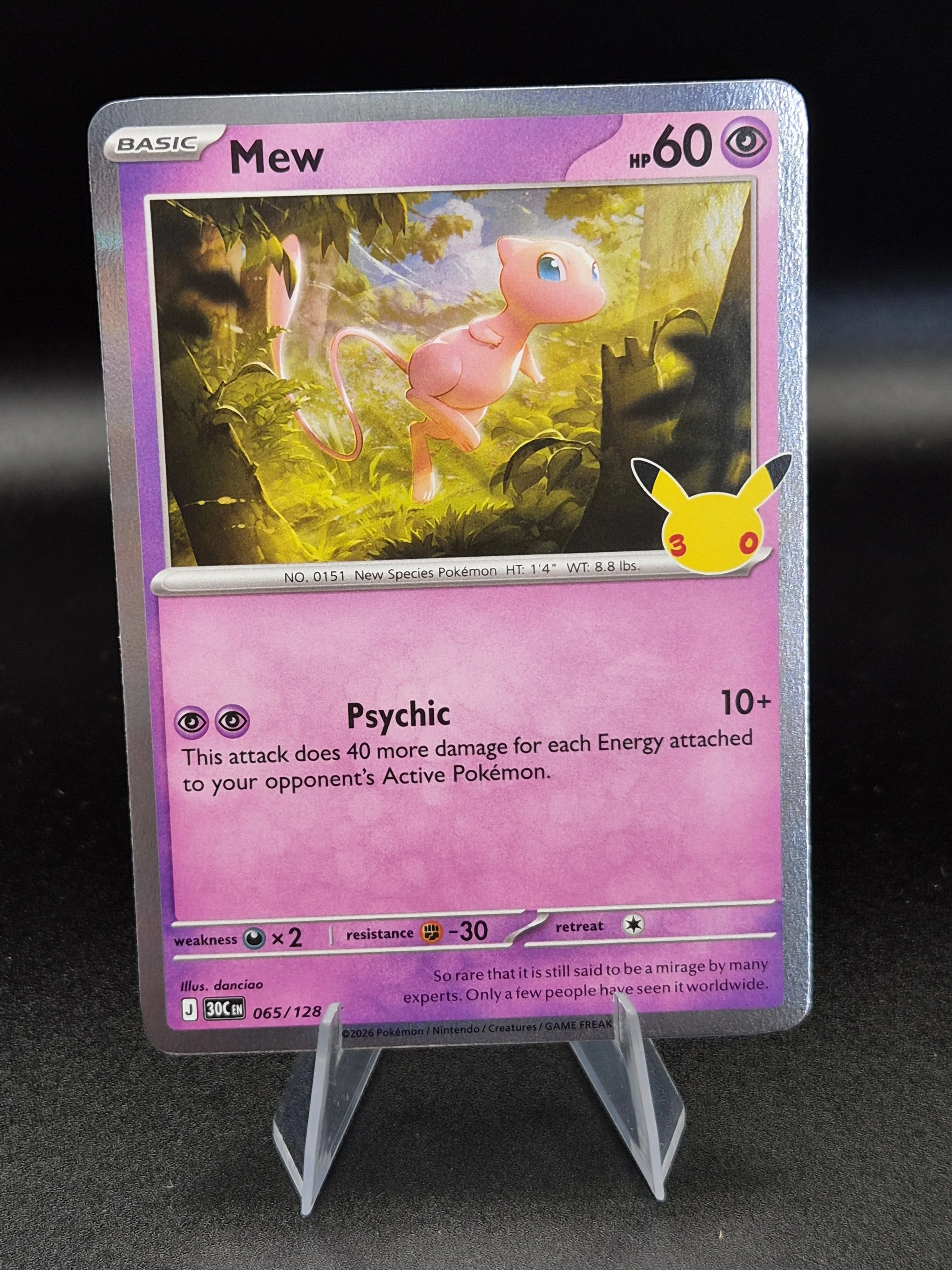 Mew 065/128 – 30th Celebration – English Holo