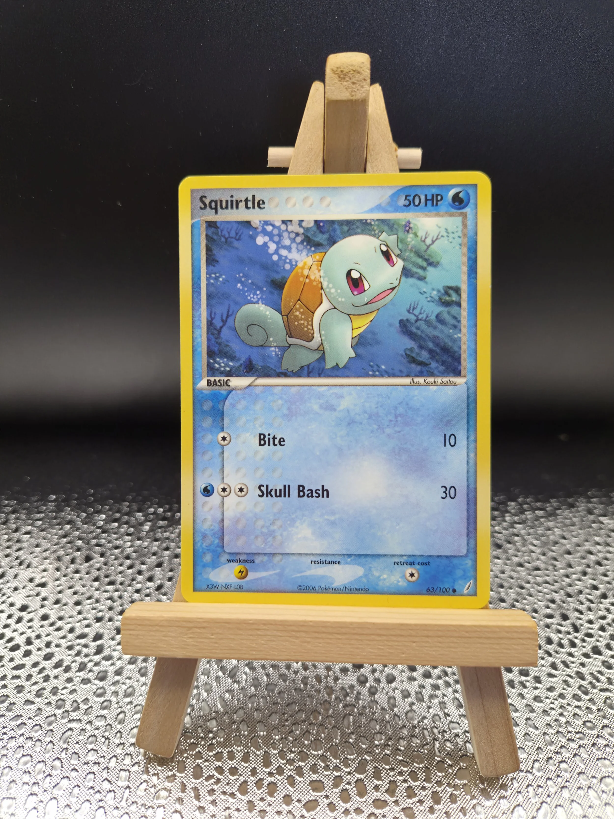 Squirtle 63/100 – EX Crystal Guardians – Non-Holo – 2006