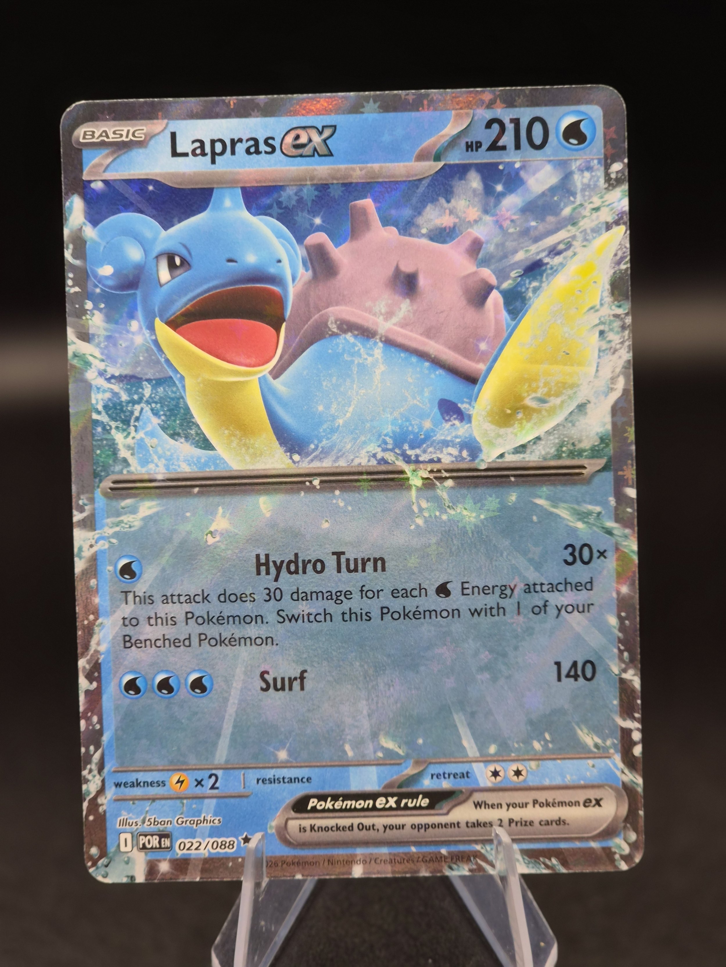 Lapras ex 022/088 Double Rare Perfect Order Pokémon Card
