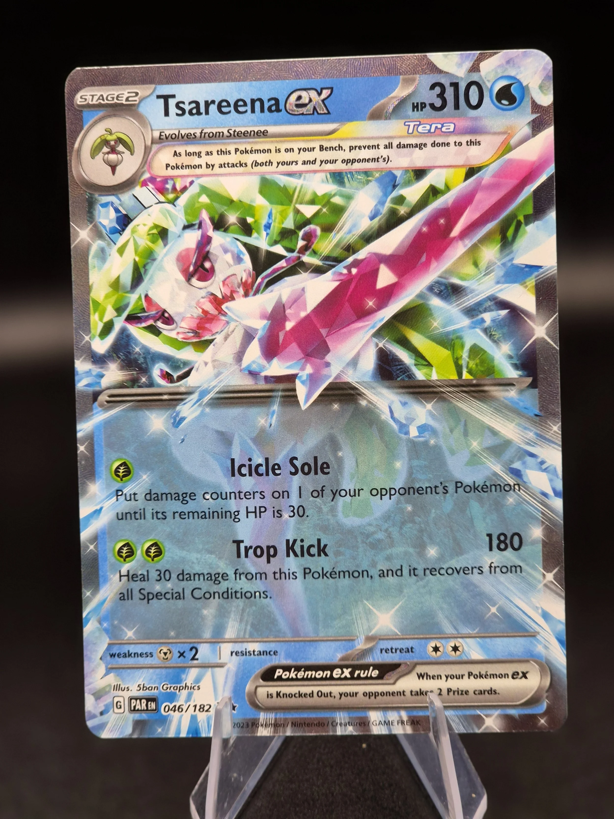 Tsareena ex 046/182 Double Rare Paradox Rift Pokémon Card